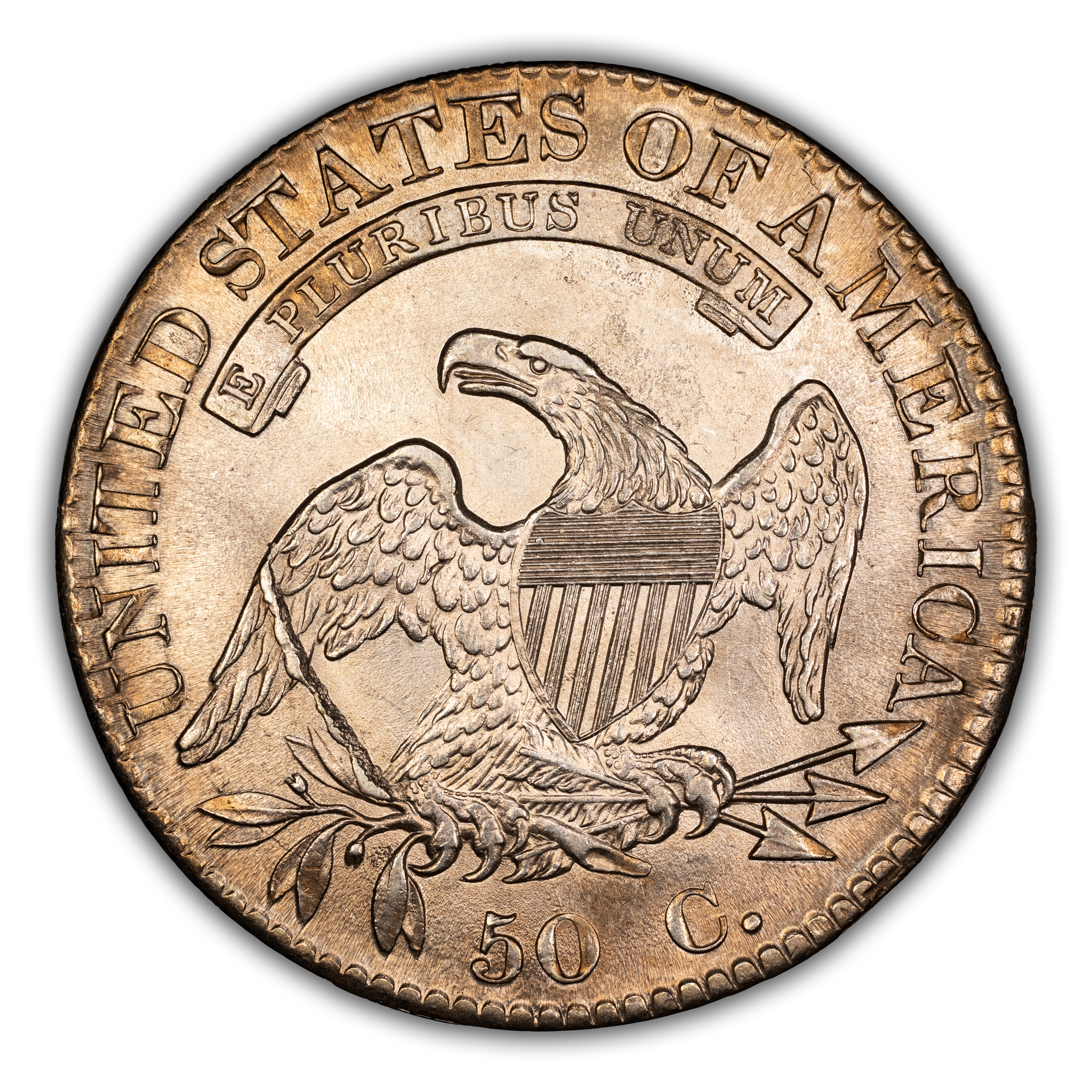 1832 50c Large Letters, O-101a MS thumbnail 6