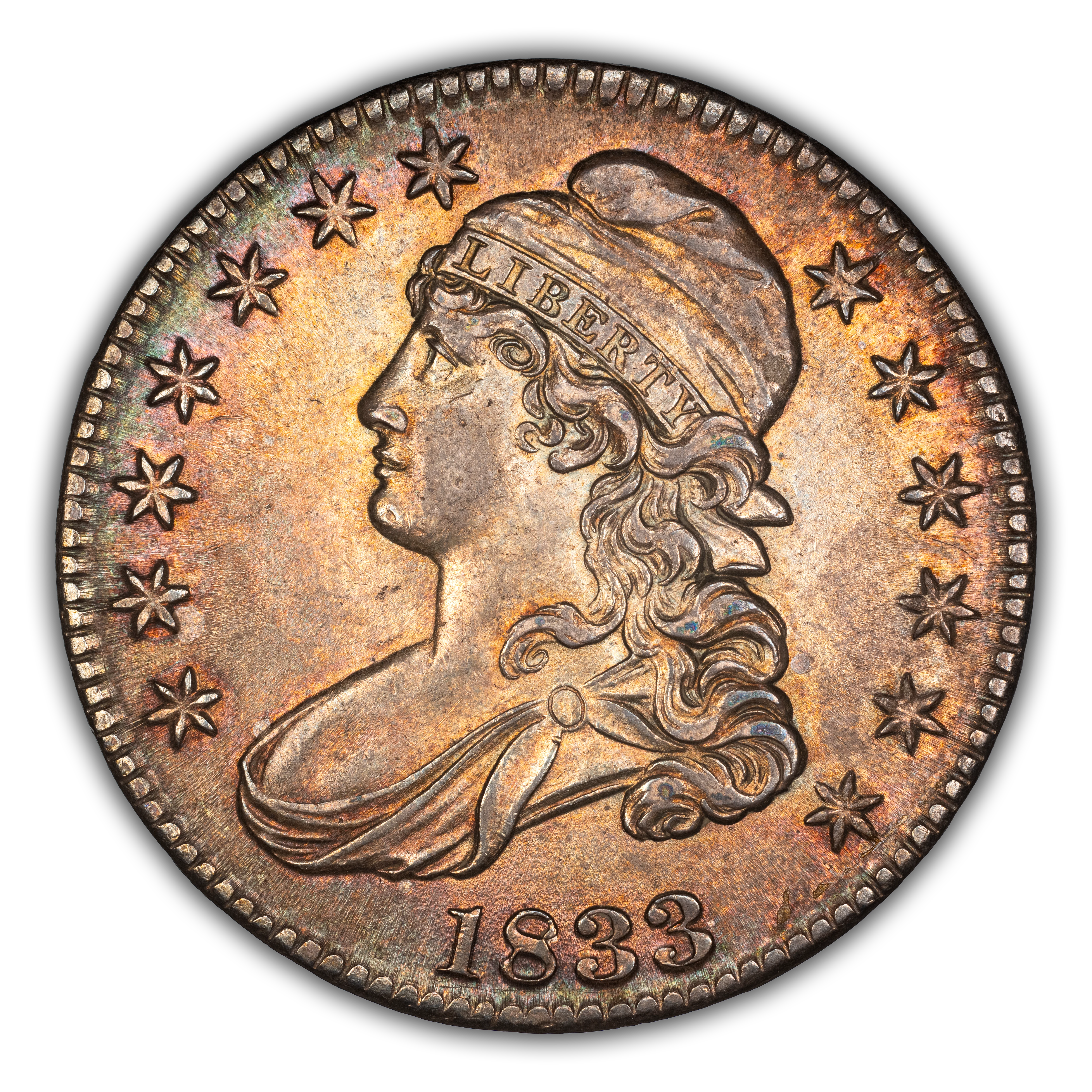 1833 50c O-108 MS