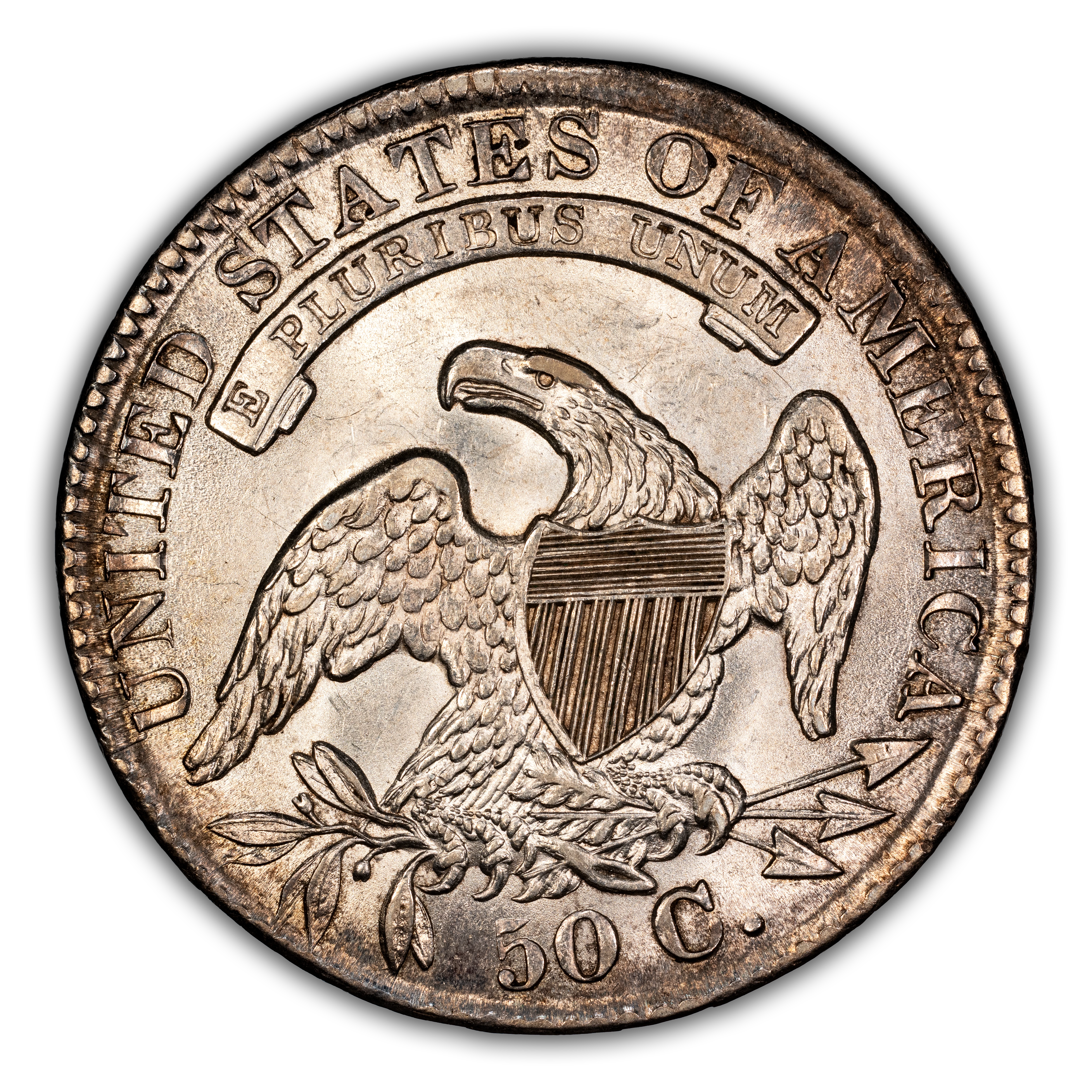 1834 50c Large Date, Large Letters, O-103 MS thumbnail 5