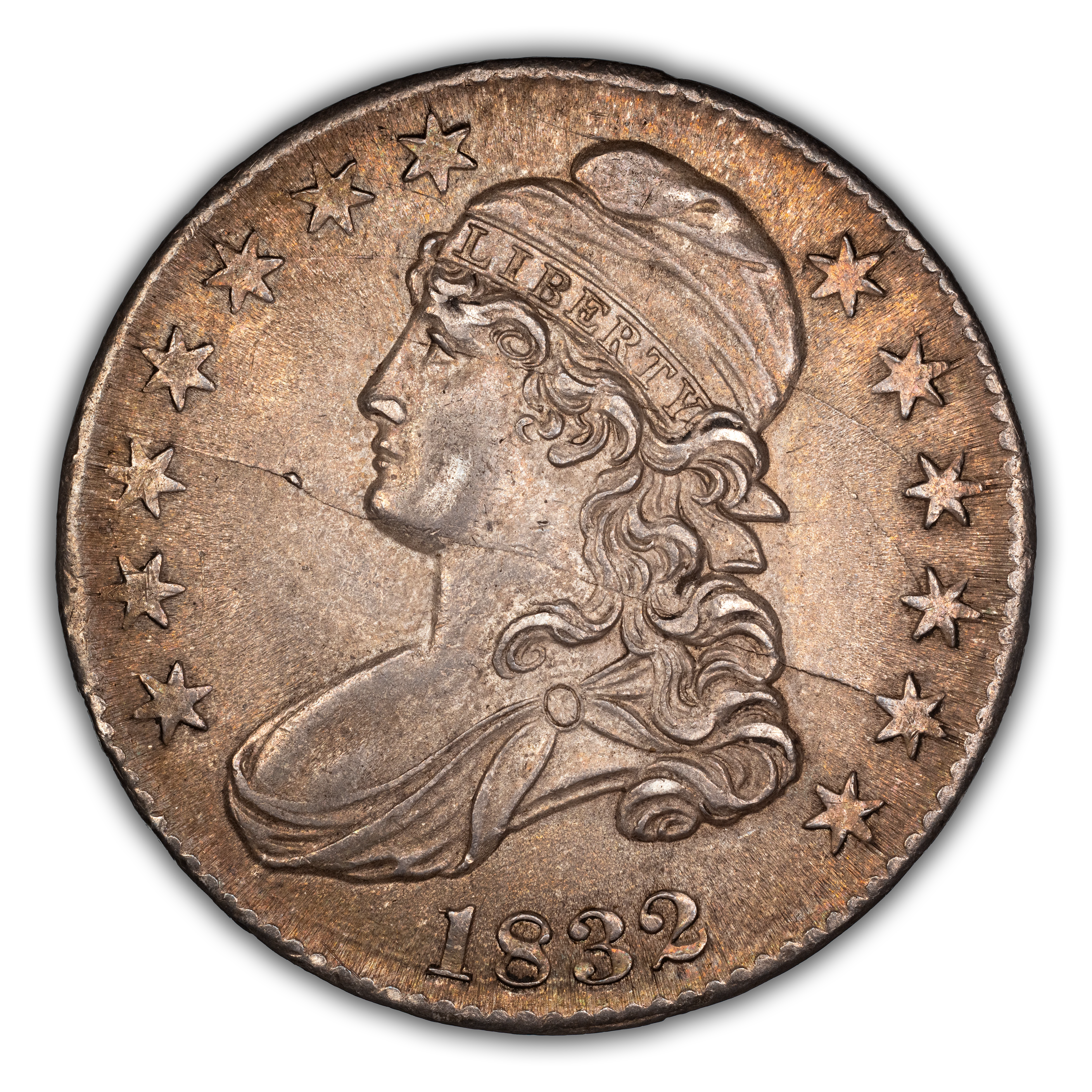 1832 50c Small Letters, O-120a MS