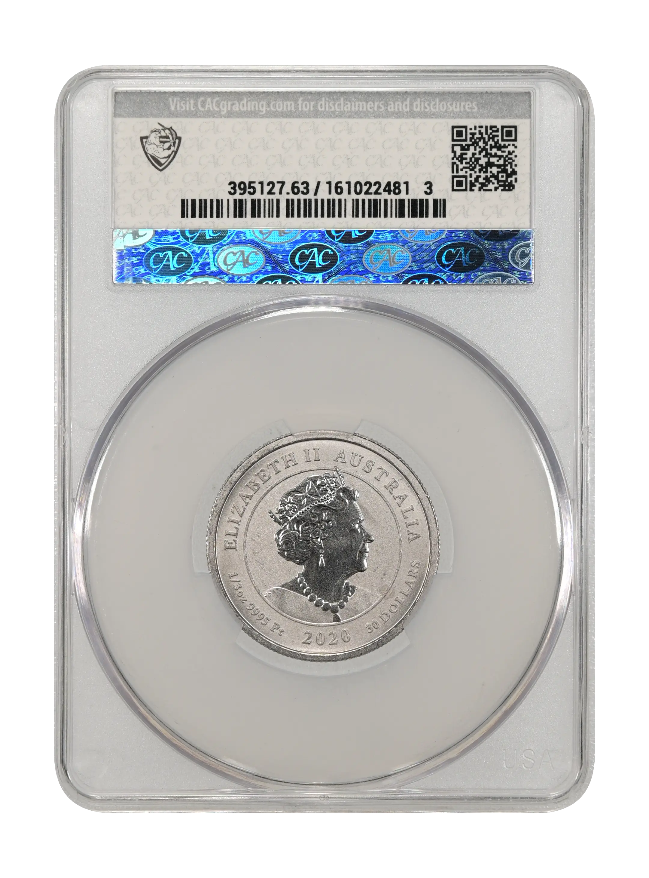 2020-P P$30 1/3oz Platinum, Striped Marlin MS thumbnail 15