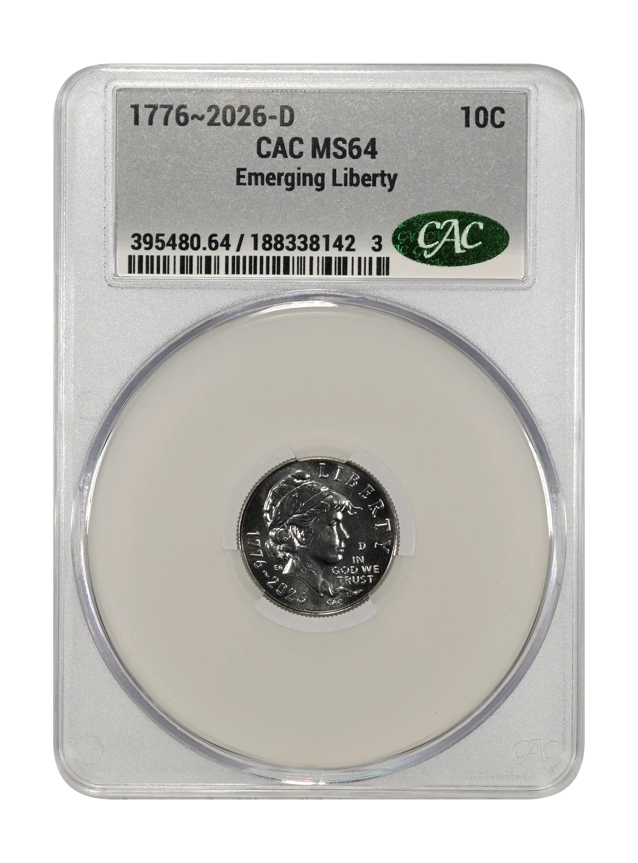 1776~2026-D 10c Emerging Liberty MS thumbnail 20