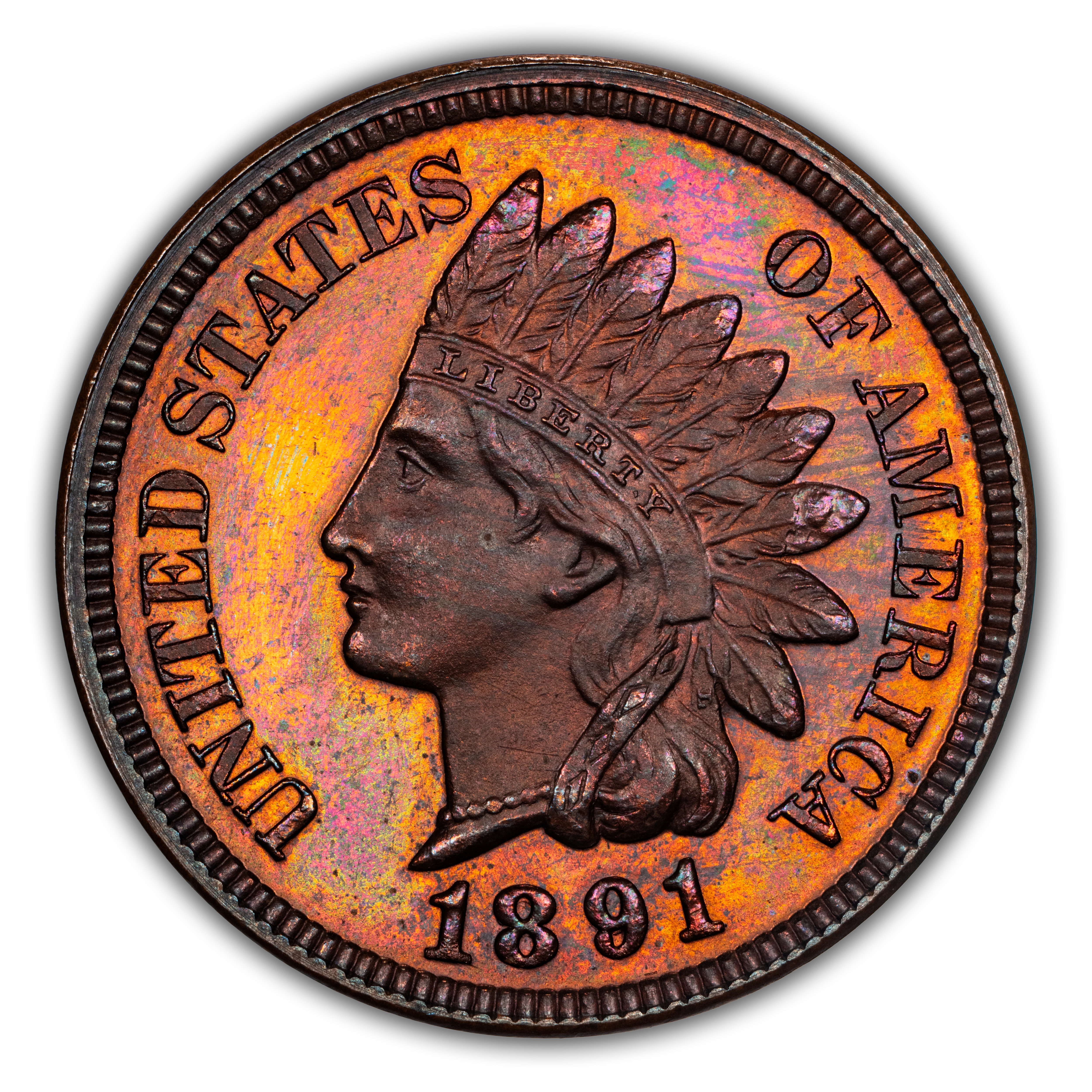 1891 1c PR BN