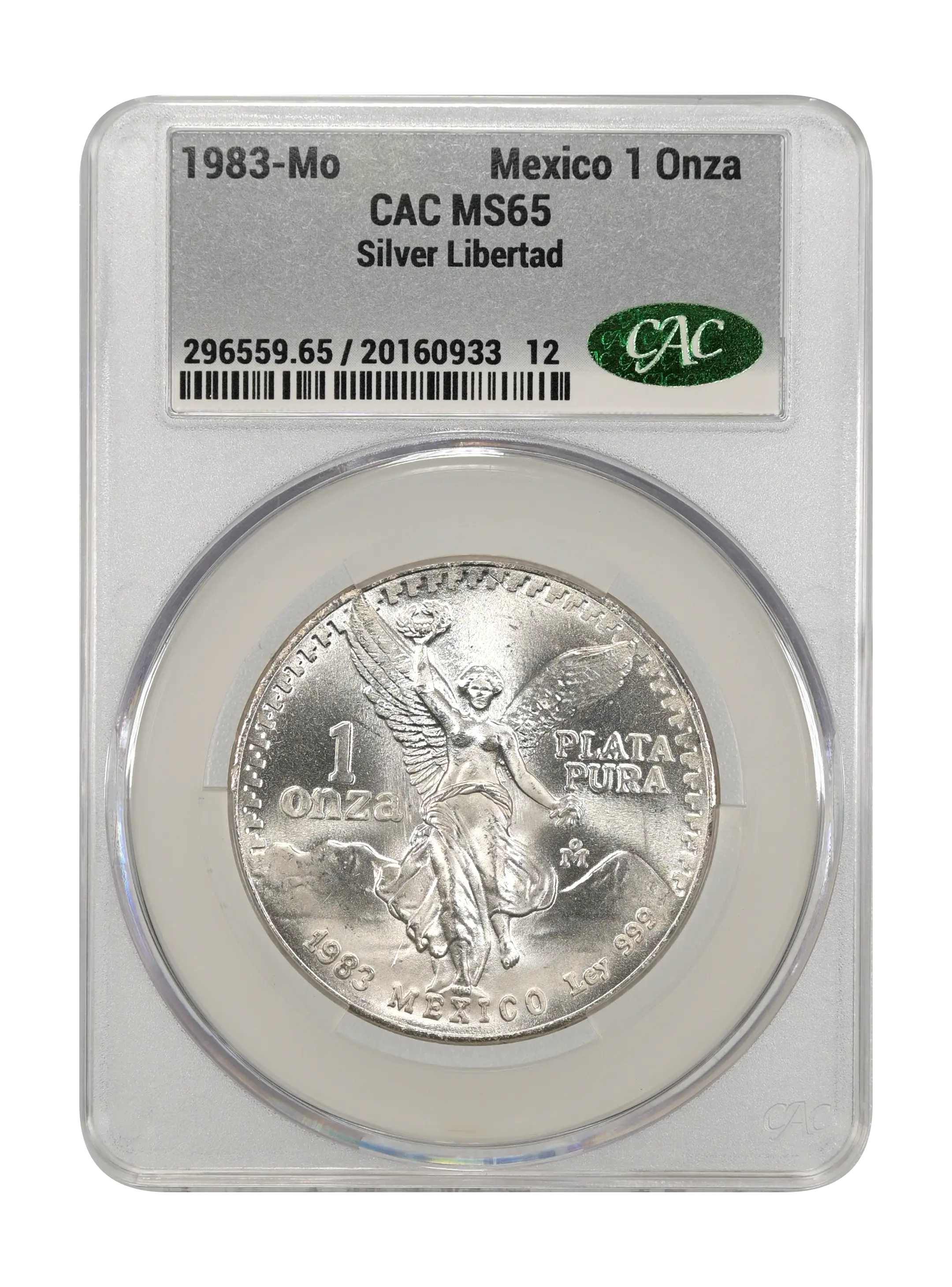 1983-Mo 1 Onza Libertad, Silver MS (KM-494.1) thumbnail 18