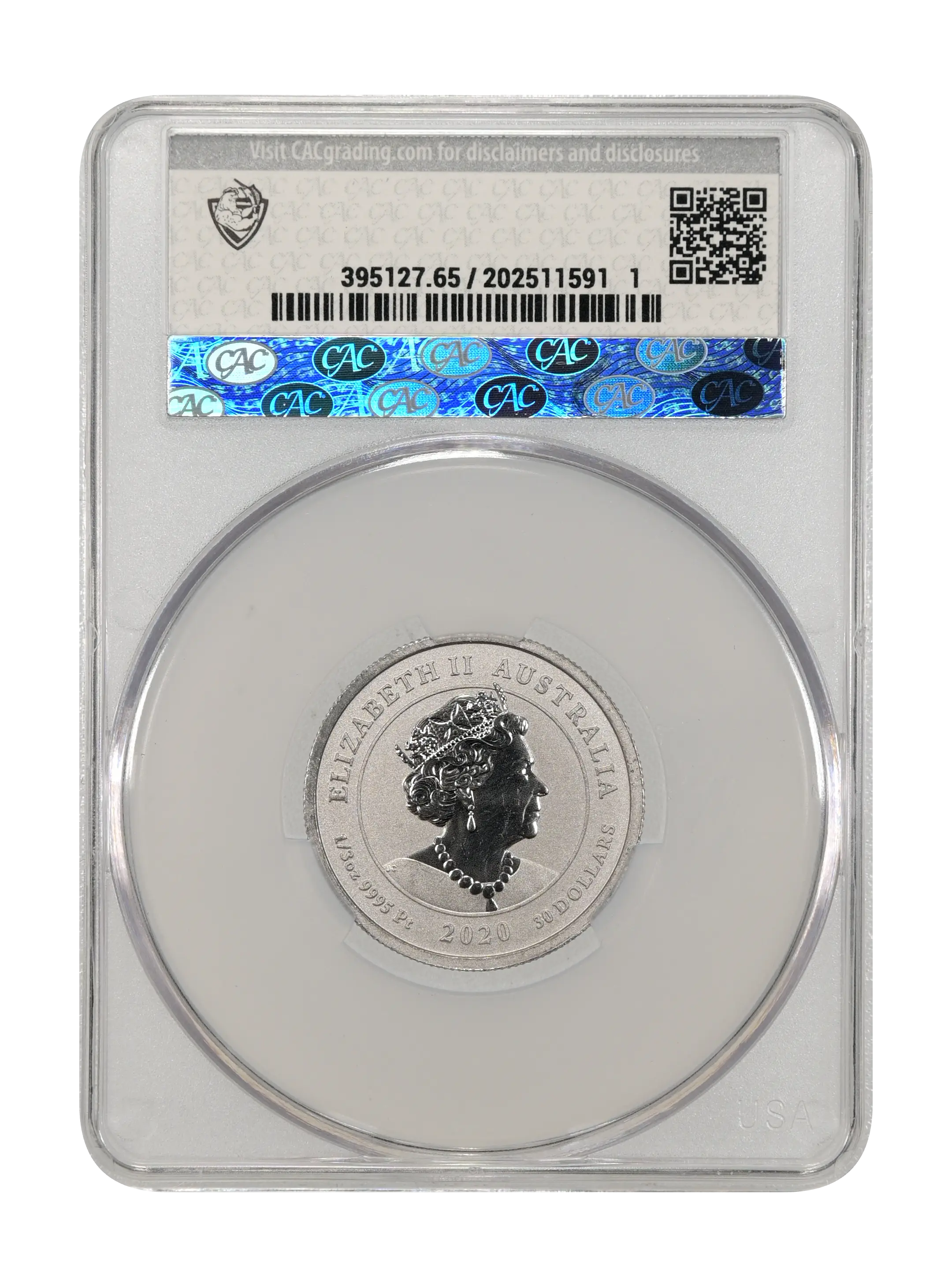 2020-P P$30 1/3oz Platinum, Striped Marlin MS thumbnail 16