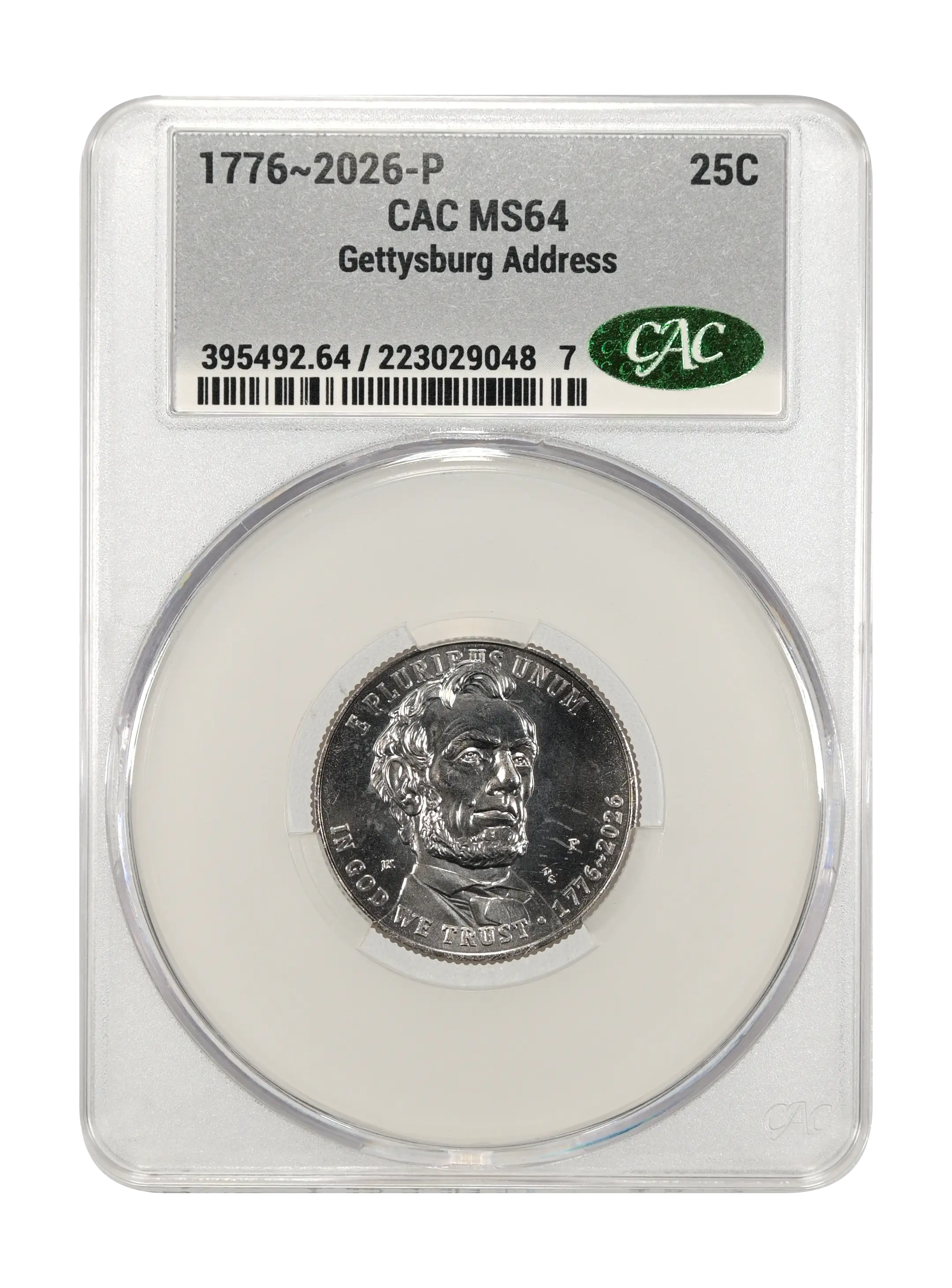 1776~2026-P 25c Gettysburg Address MS thumbnail 9