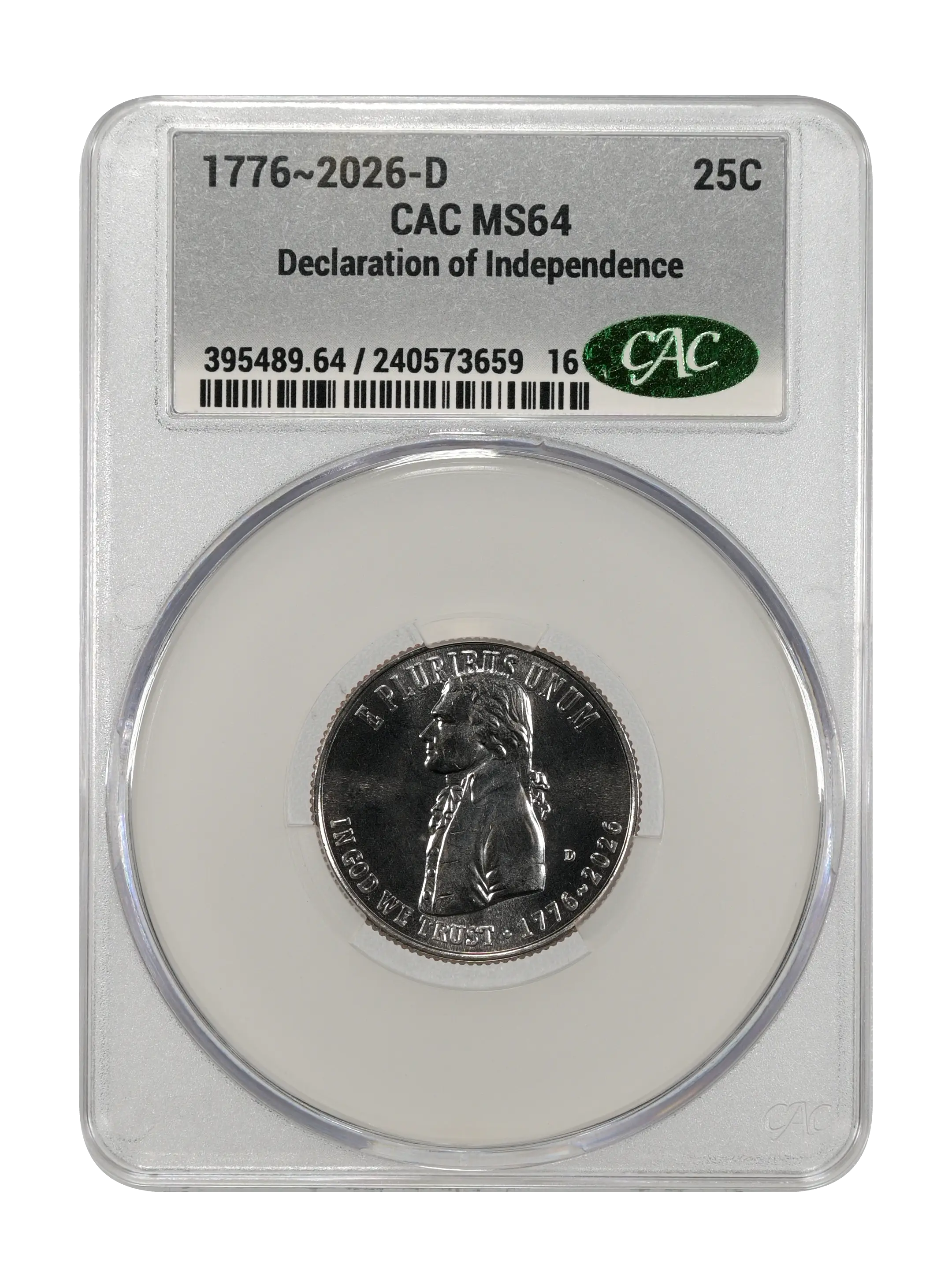 1776~2026-D 25c Declaration of Independence MS thumbnail 10