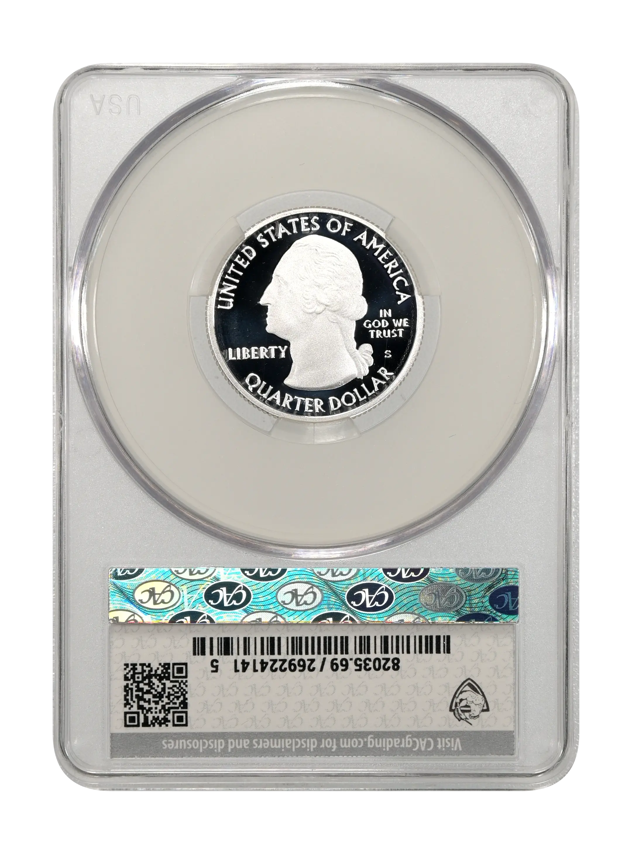 2020-S 25c American Samoa, Silver PR DCAM thumbnail 12