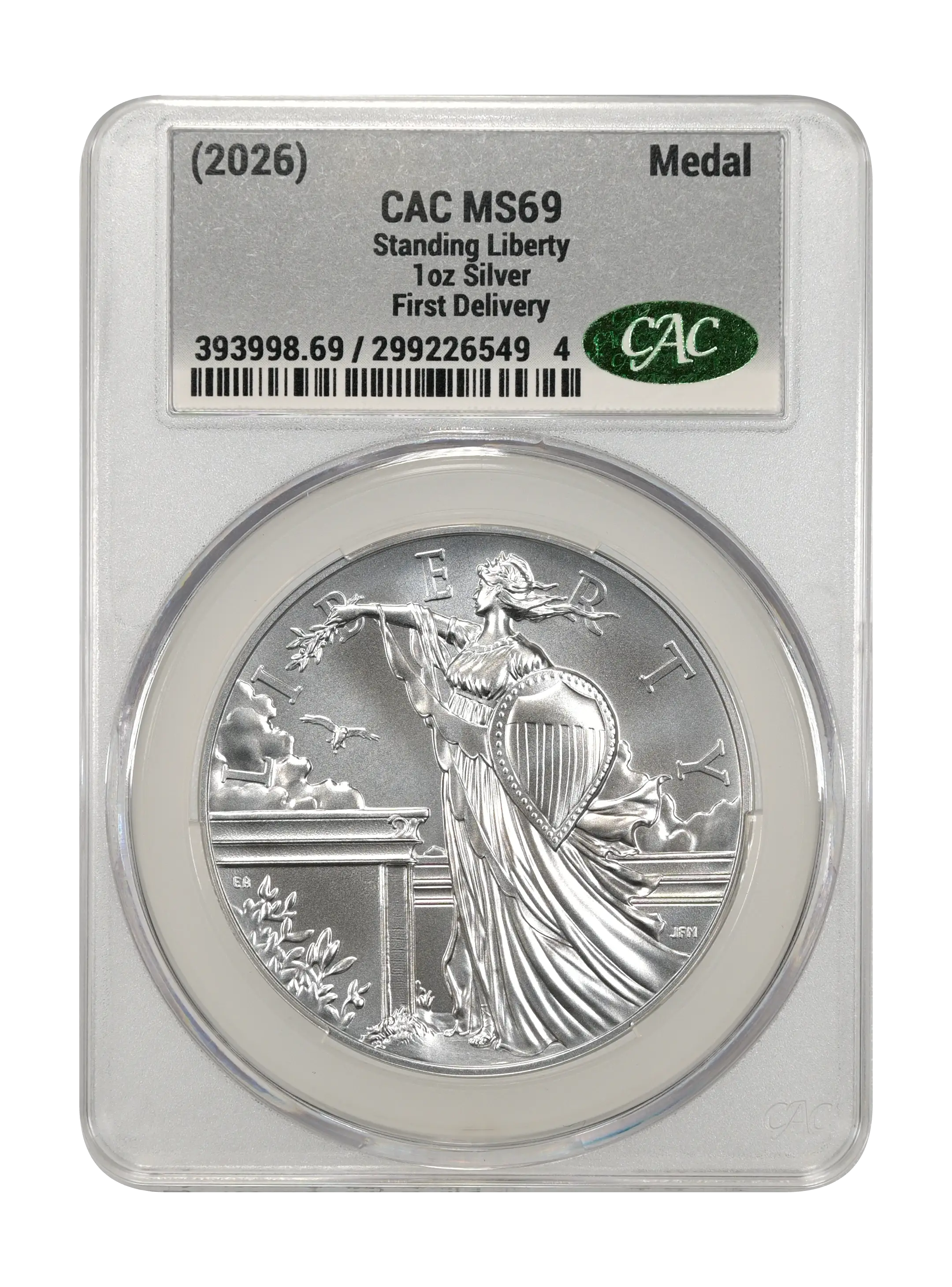 (2026) Medal 1oz Silver, Standing Liberty MS thumbnail 11