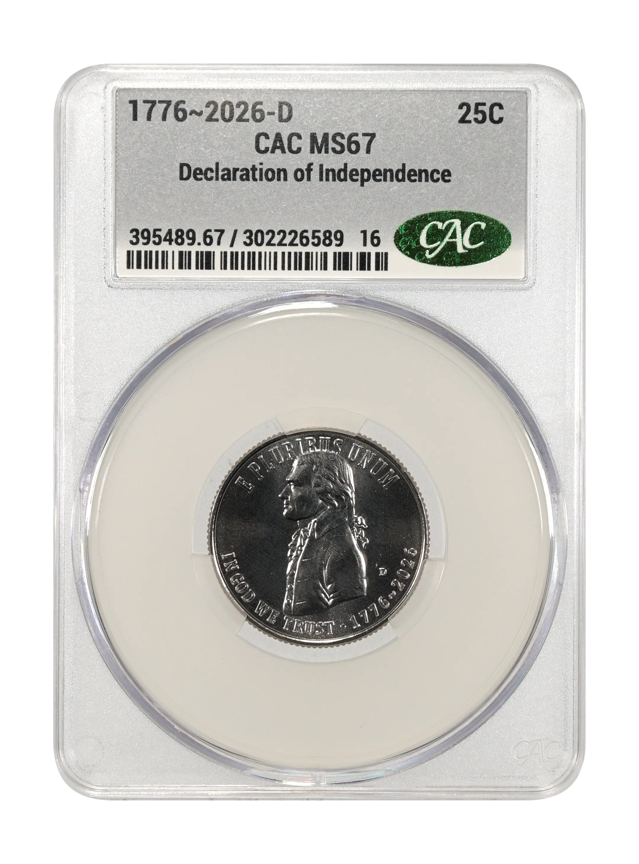 1776~2026-D 25c Declaration of Independence MS thumbnail 11
