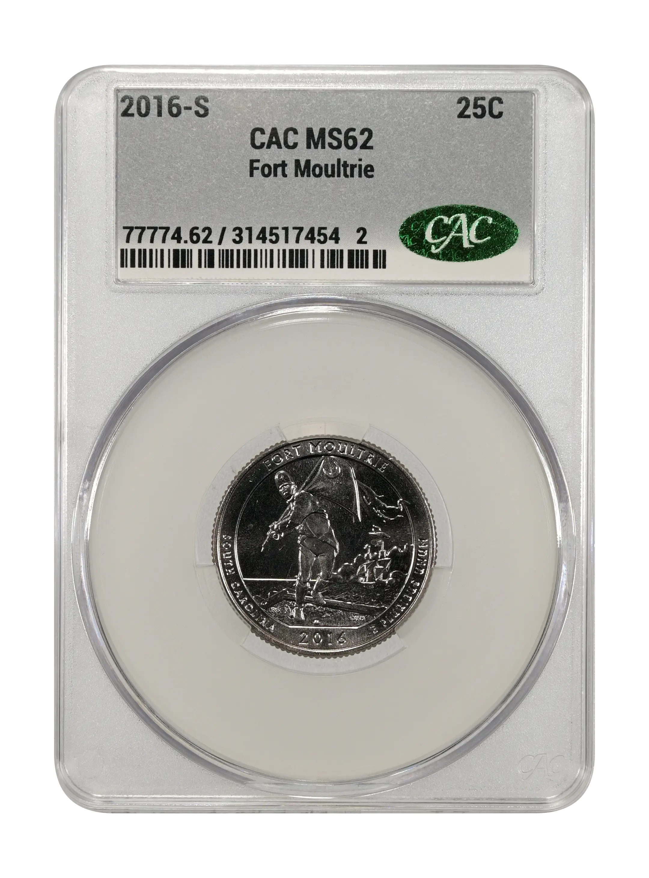 2016-S 25c Fort Moultrie MS thumbnail 4