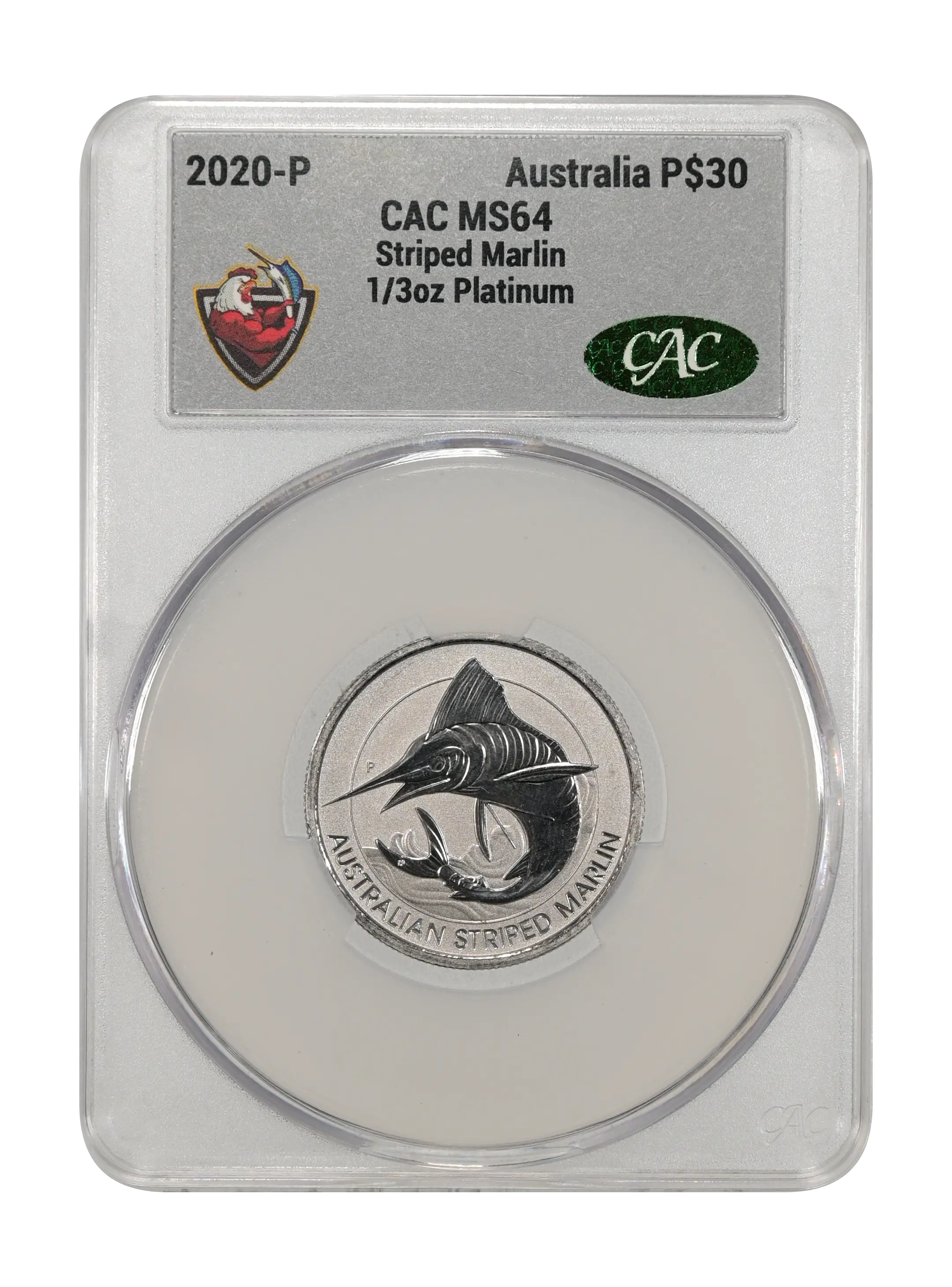 2020-P P$30 1/3oz Platinum, Striped Marlin MS thumbnail 8