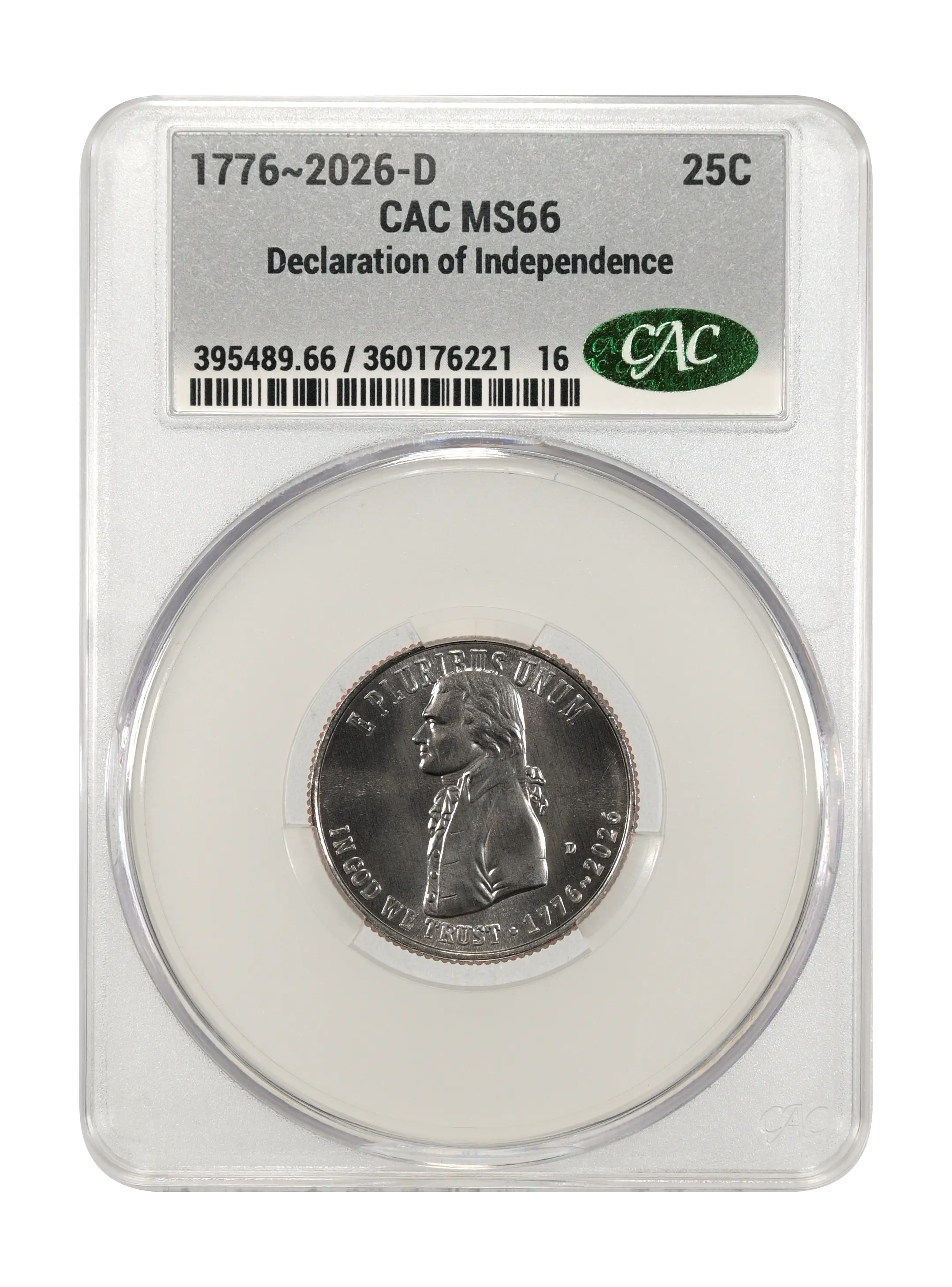 1776~2026-D 25c Declaration of Independence MS thumbnail 12