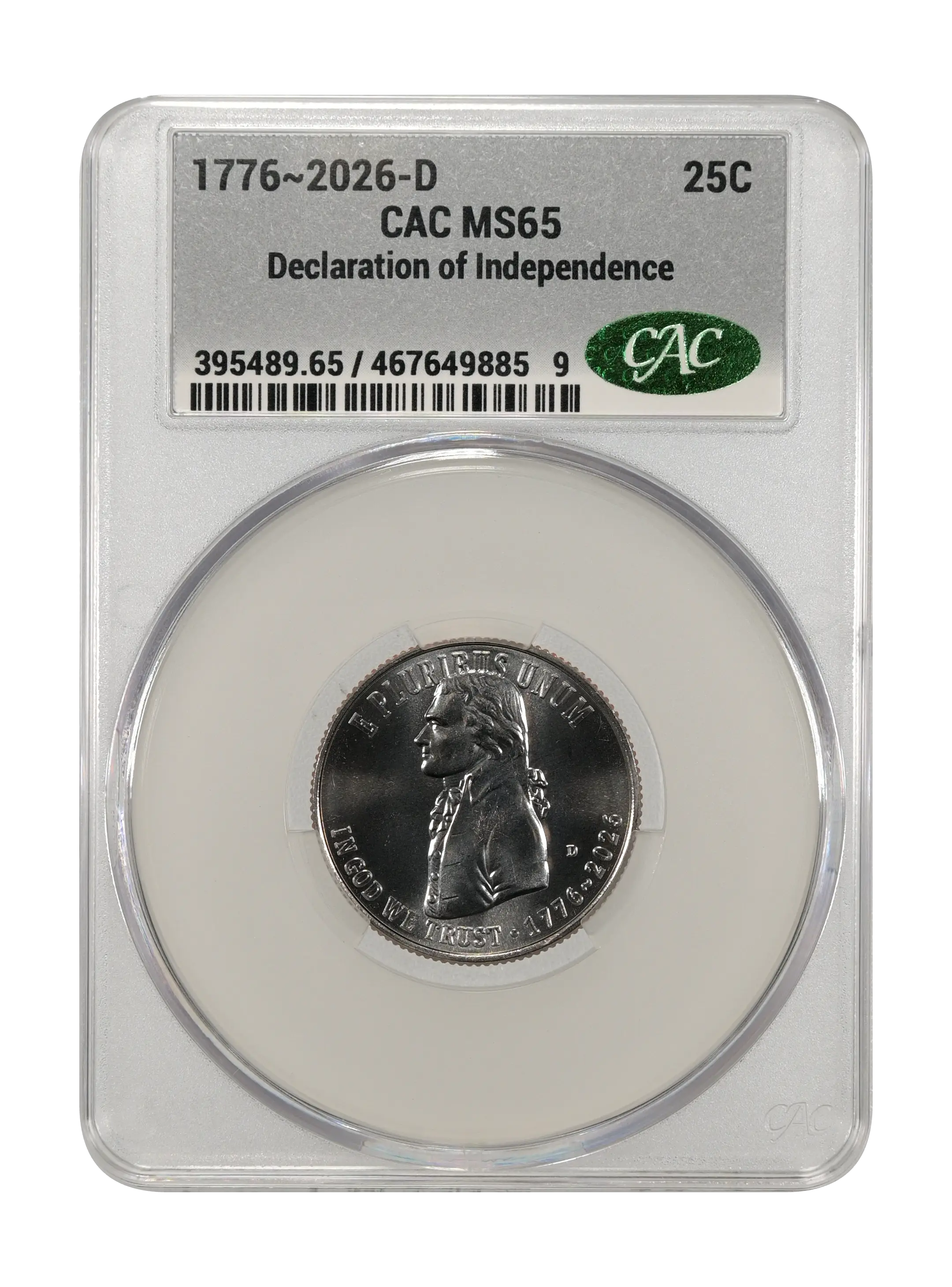 1776~2026-D 25c Declaration of Independence MS thumbnail 13