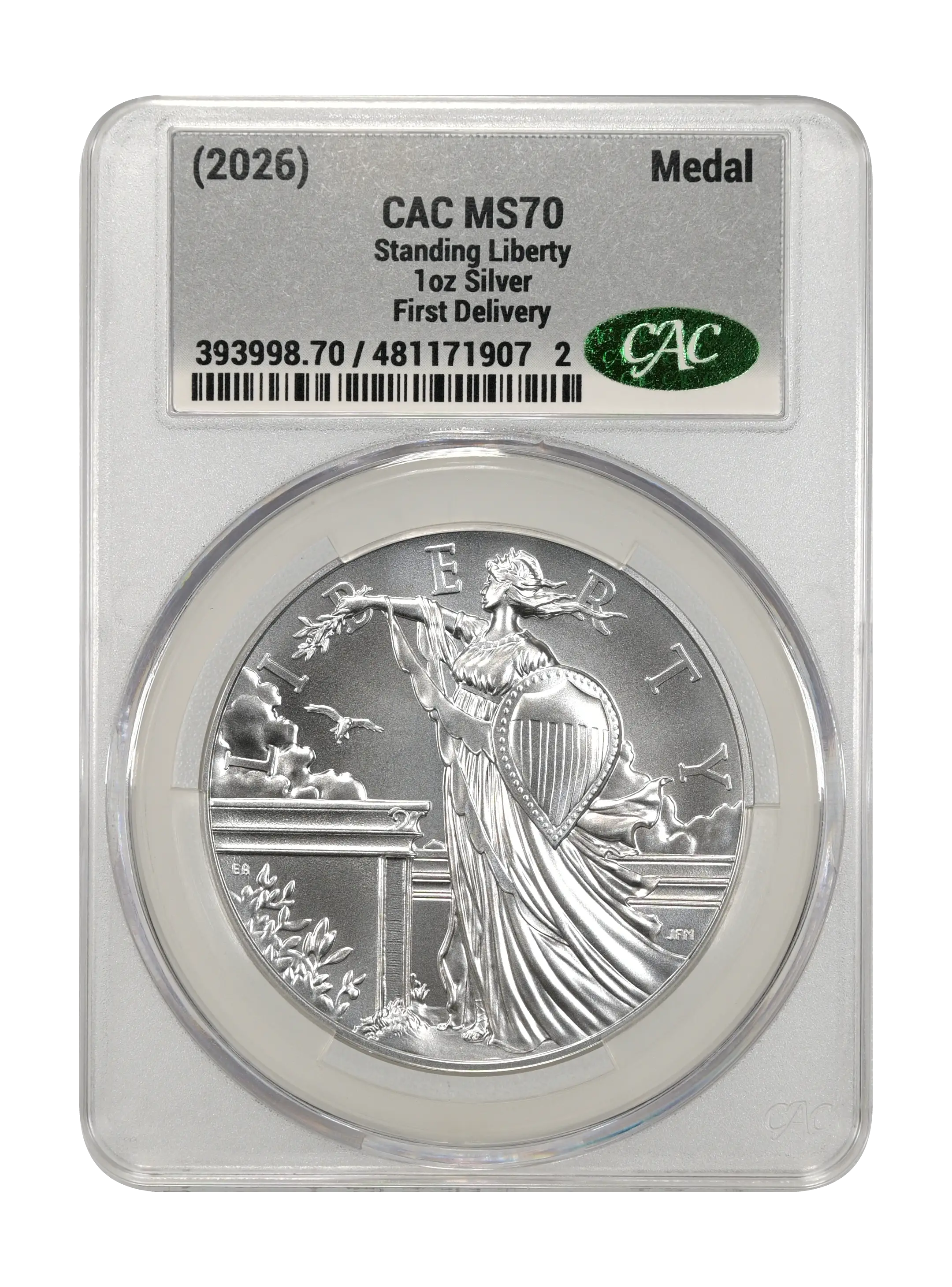 (2026) Medal 1oz Silver, Standing Liberty MS thumbnail 12
