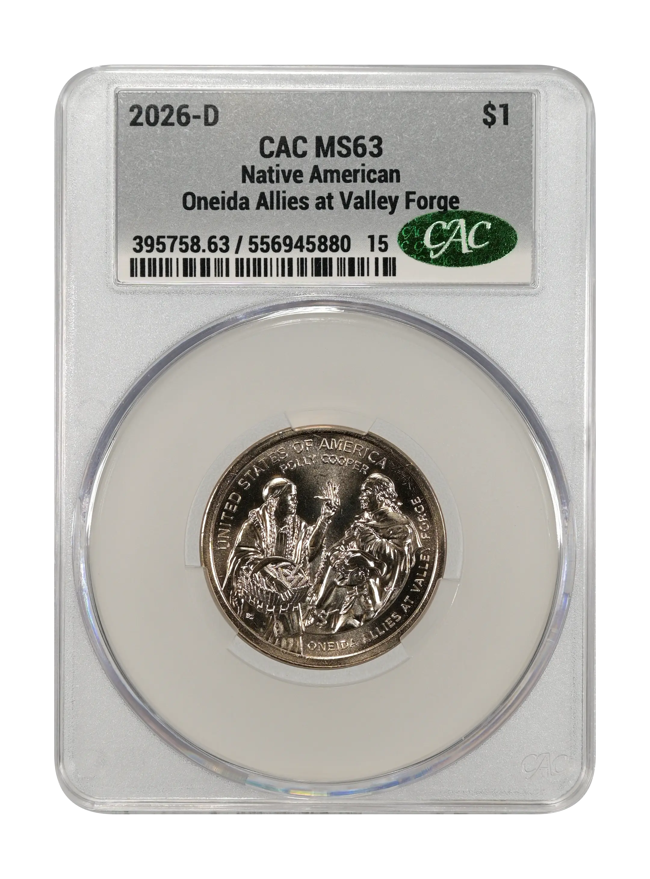 2026-D $1  Native American, Oneida Allies at Valley Forge MS thumbnail 5