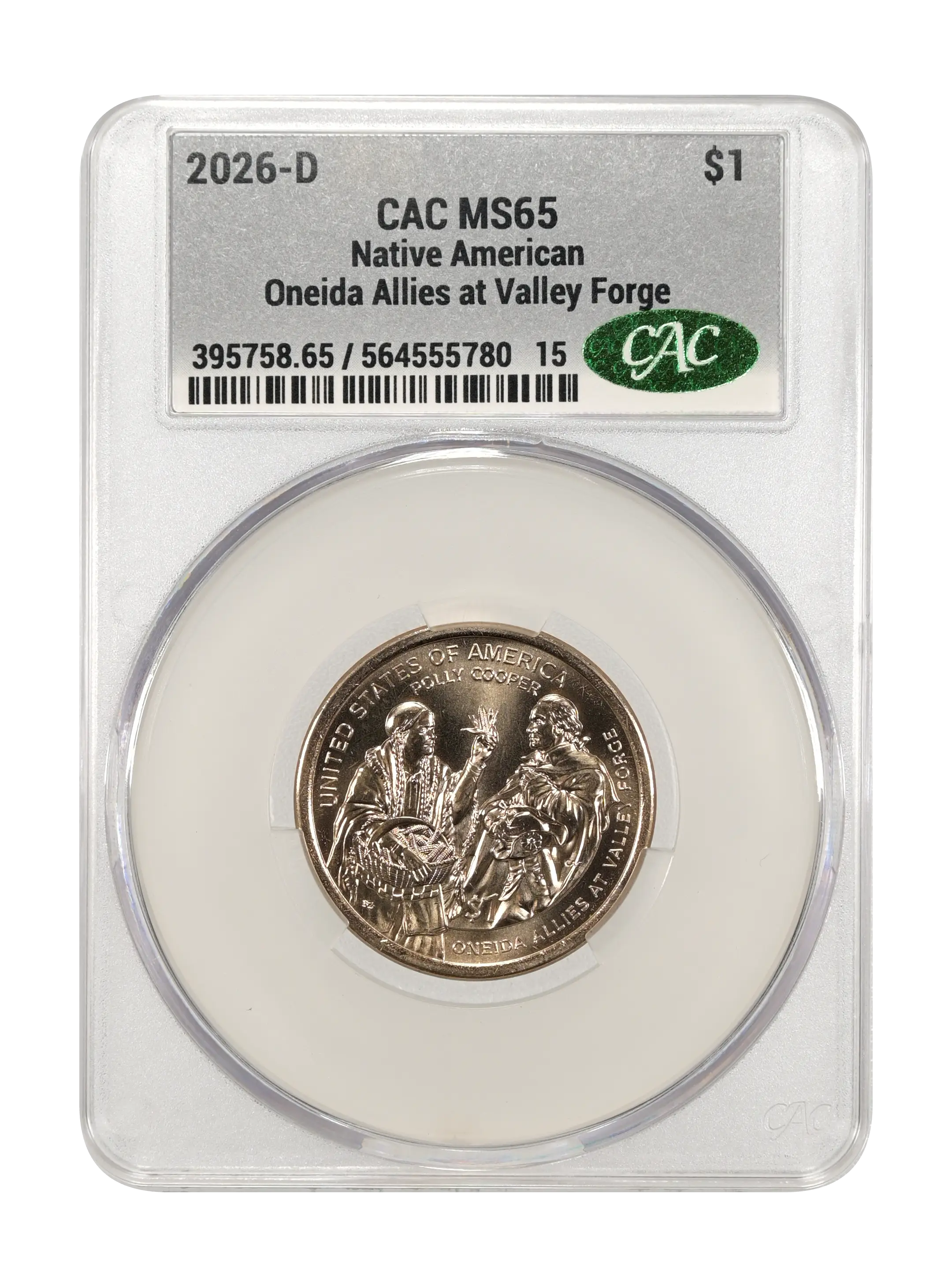 2026-D $1  Native American, Oneida Allies at Valley Forge MS thumbnail 6