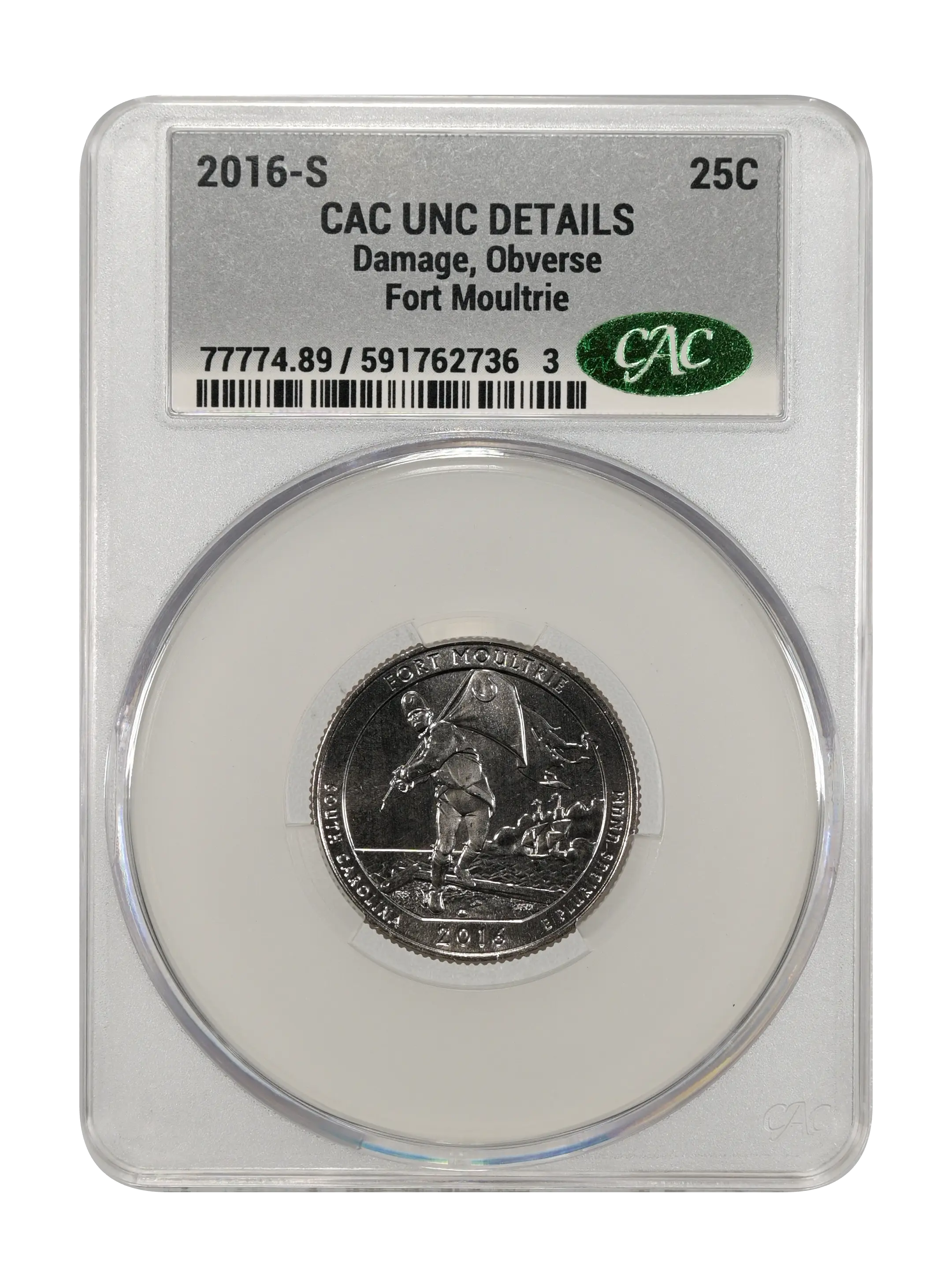 2016-S 25c Fort Moultrie MS thumbnail 6