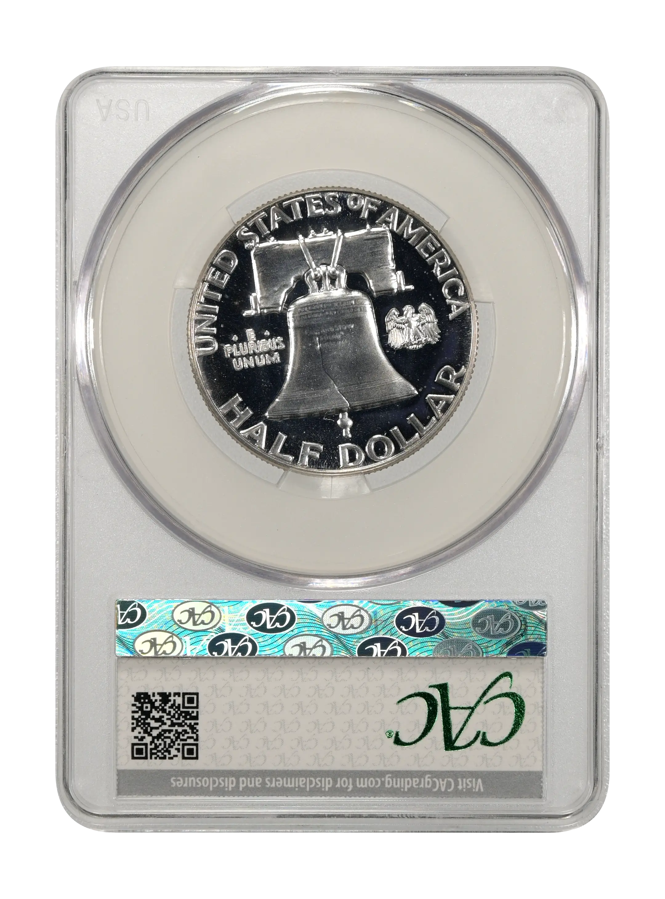 1961 50c Doubled Die Reverse, FS-801 PR CAM thumbnail 7