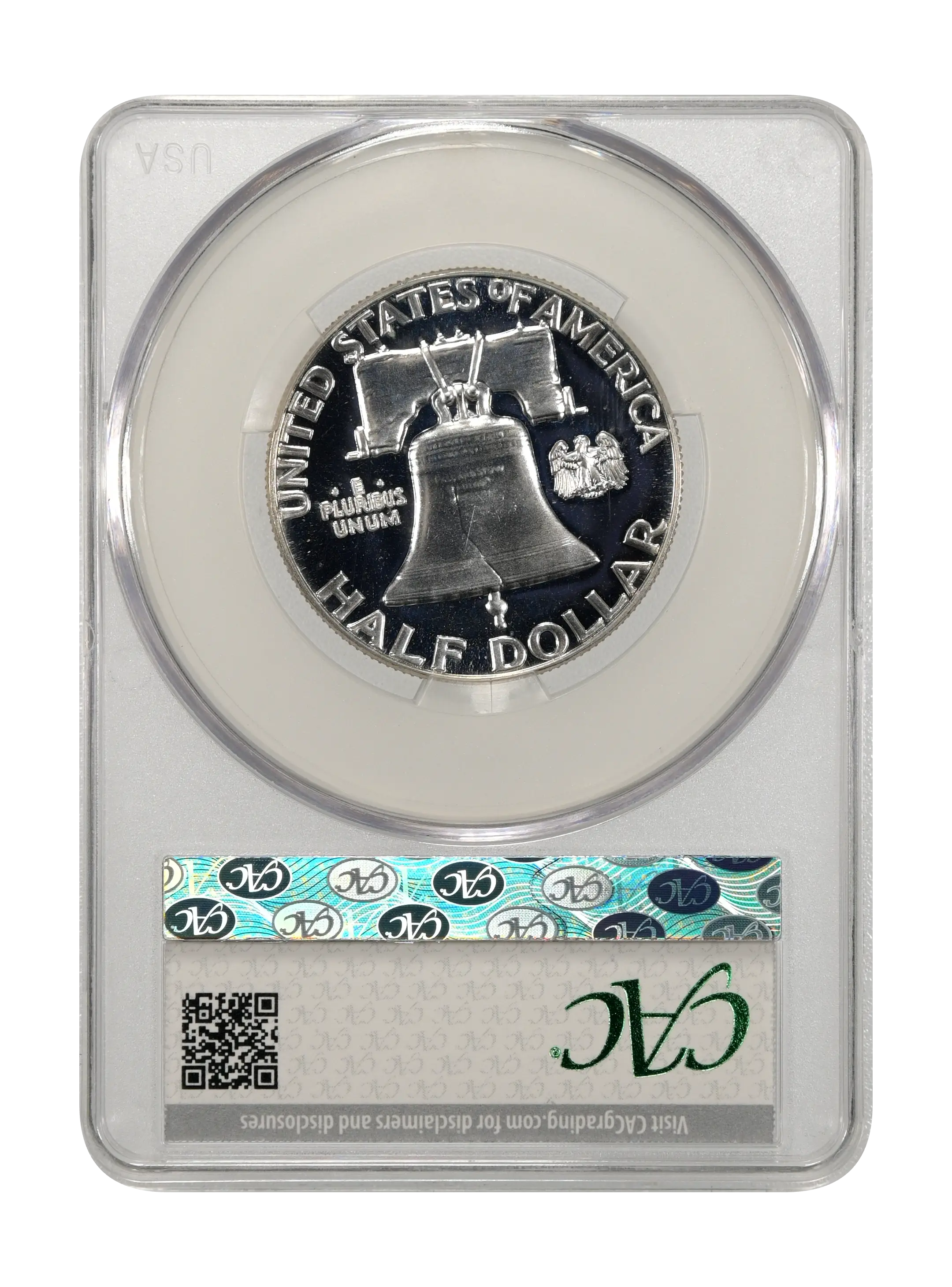 1961 50c Doubled Die Reverse, FS-801 PR CAM thumbnail 8