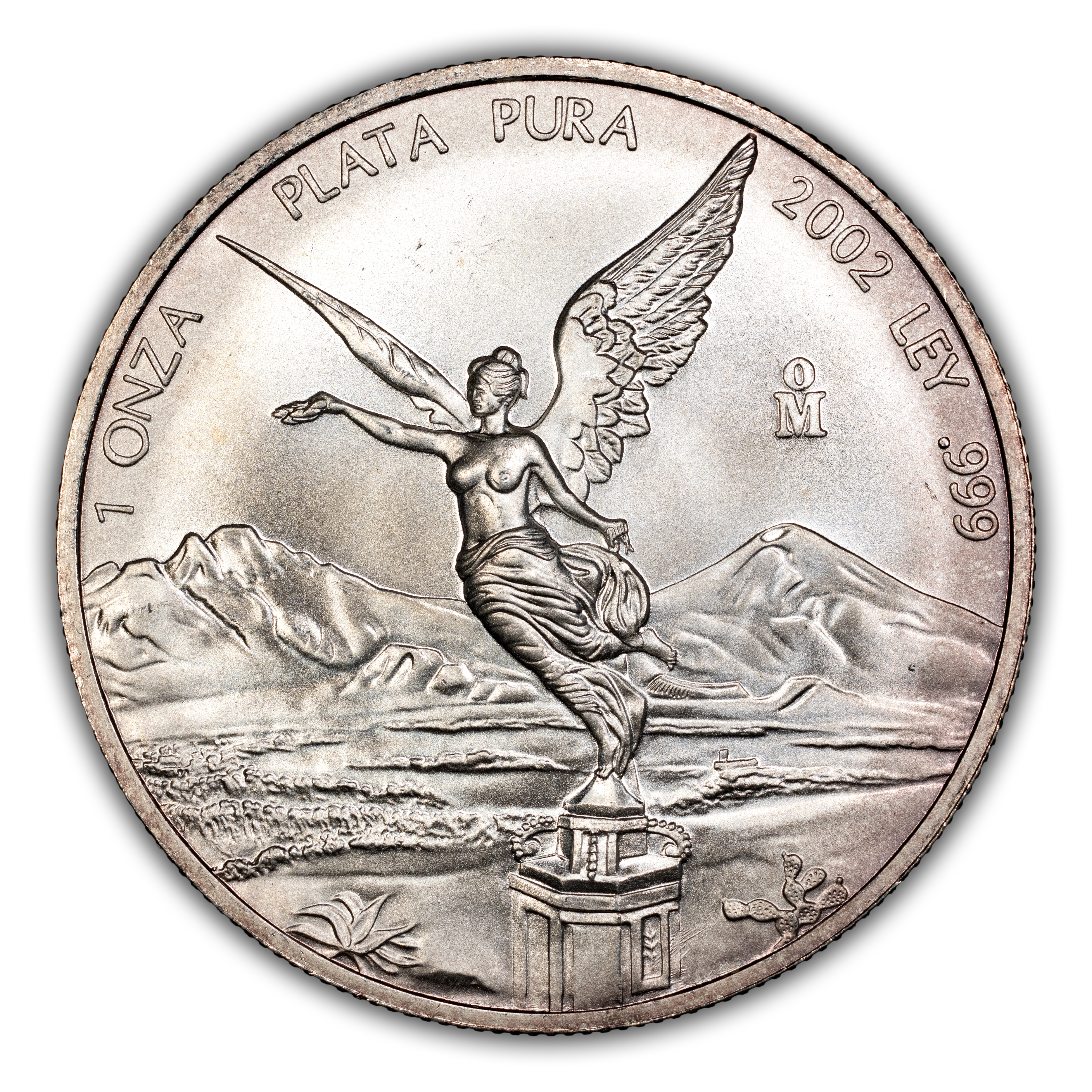 2002-Mo 1 Onza Libertad, Silver MS