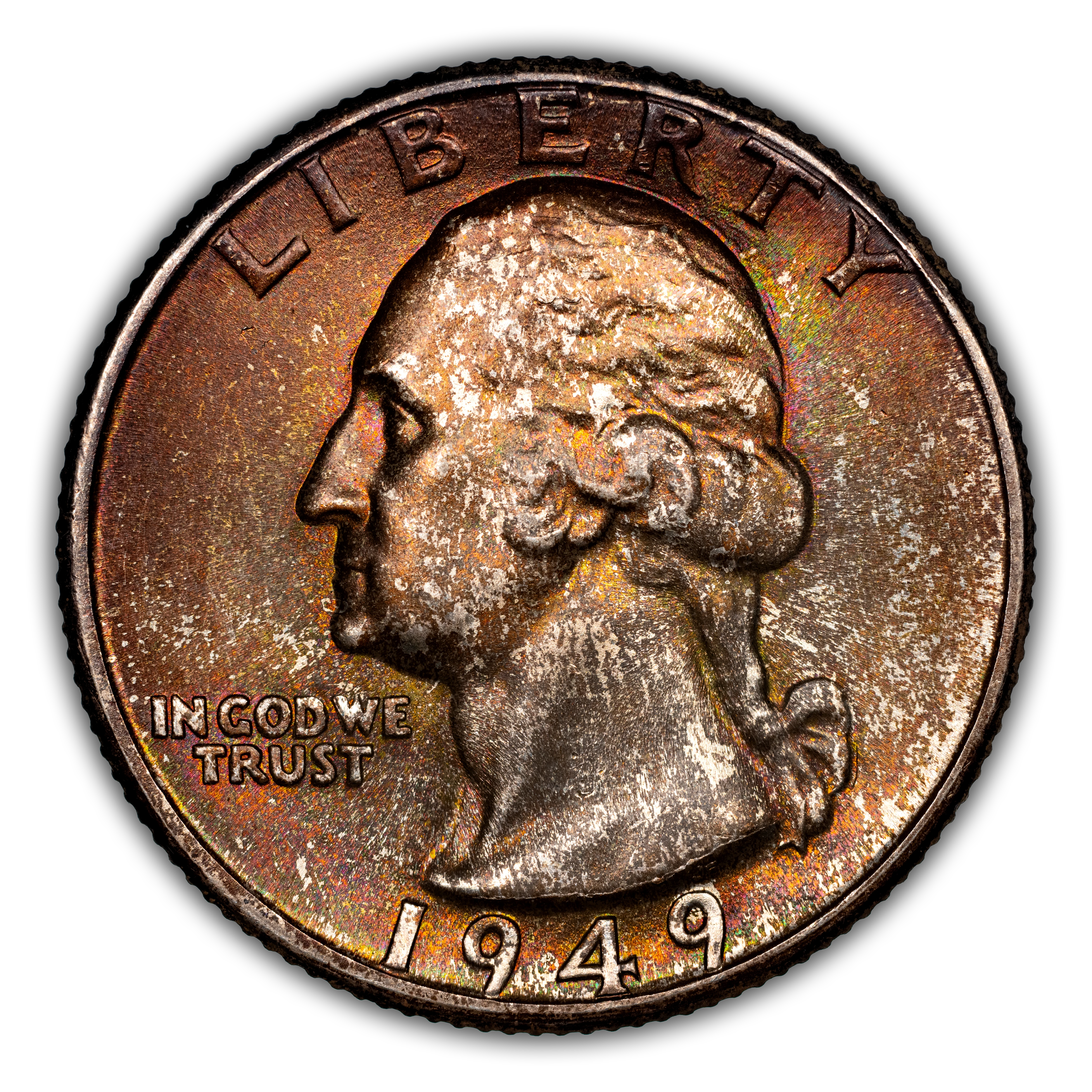 1949-D/D 25c Repunched Mintmark, FS-501 MS thumbnail 2