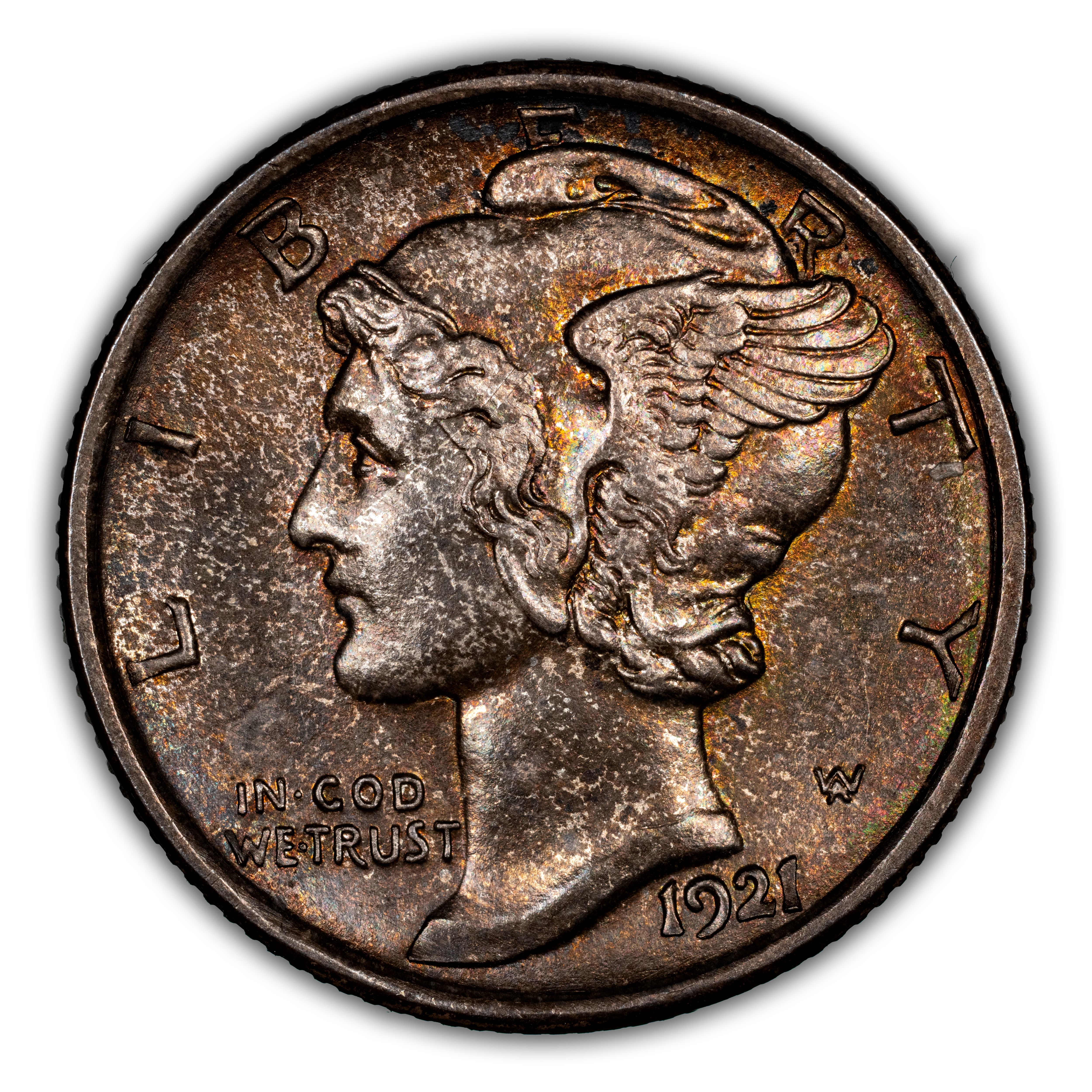 1921-D 10c MS FB thumbnail 3