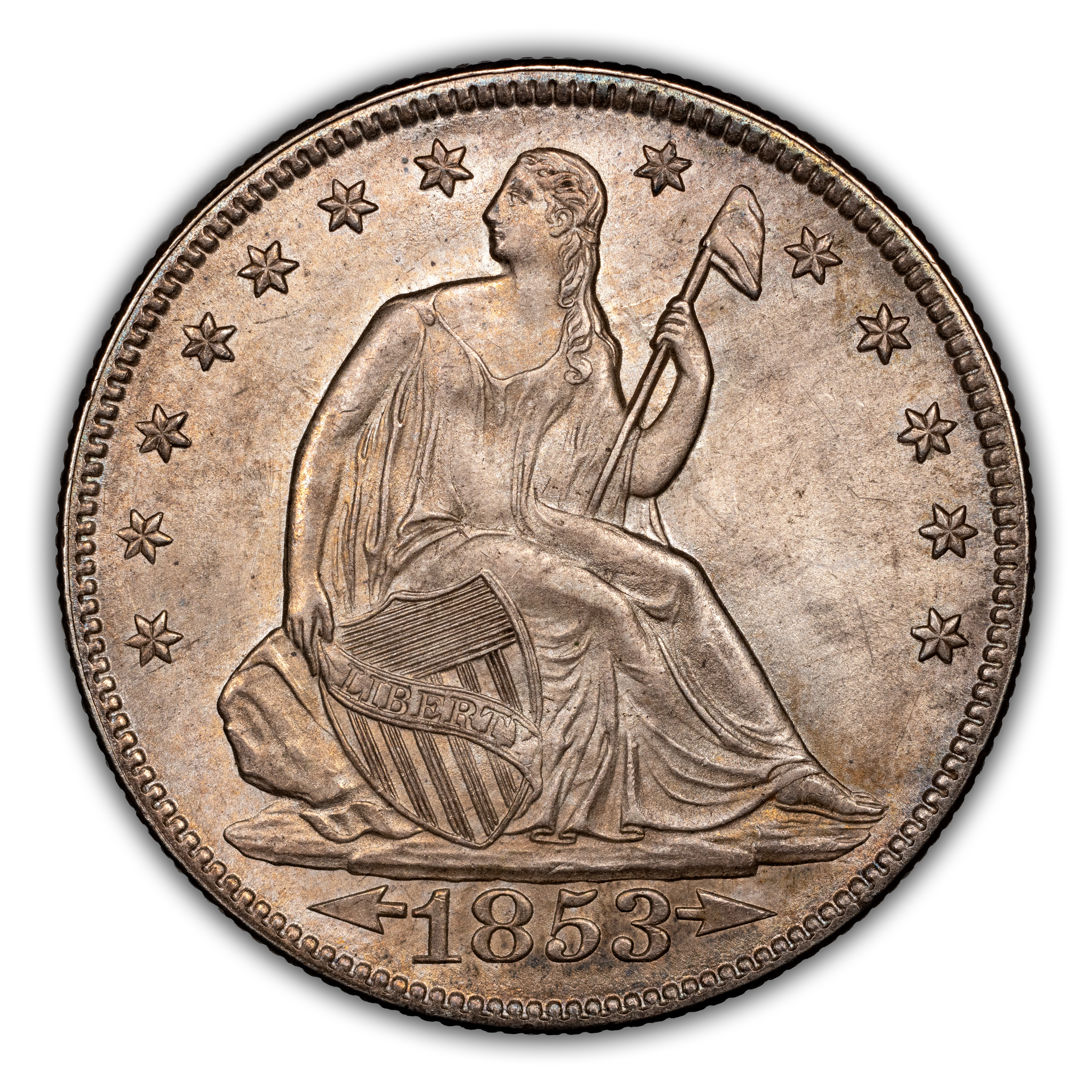 1853 50c Arrows & Rays, DDR, FS-801 MS thumbnail 4