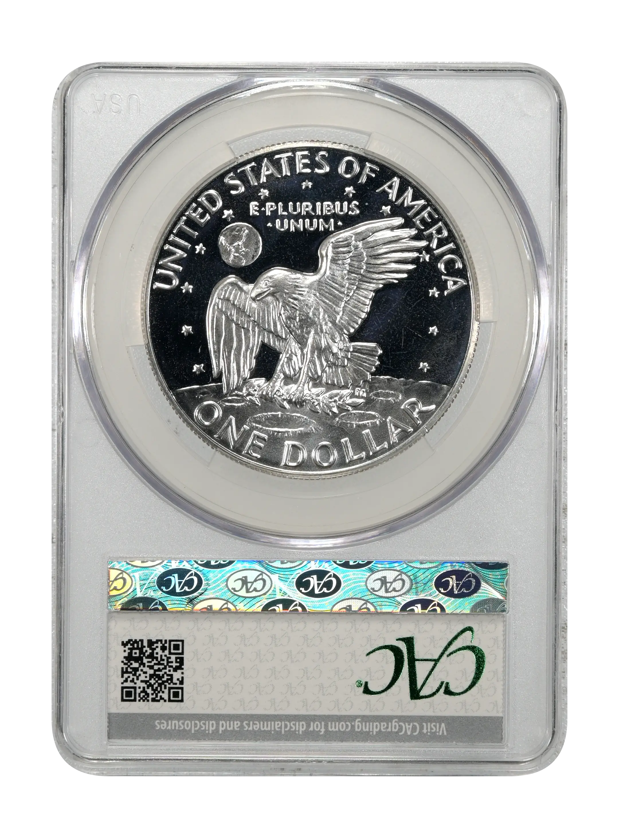 1973-S $1  Silver, Peg Leg, FS-402 PR CAM thumbnail 14