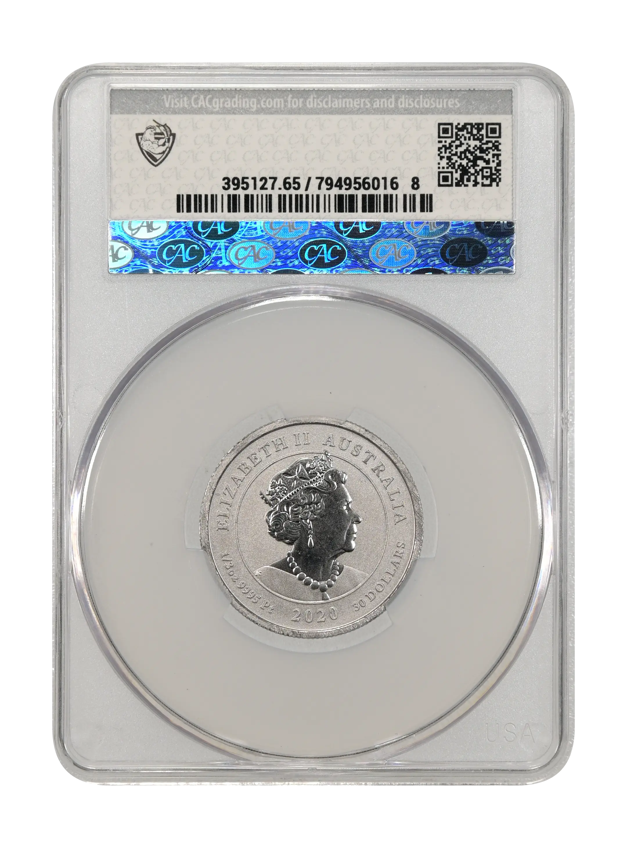 2020-P P$30 1/3oz Platinum, Striped Marlin MS thumbnail 20