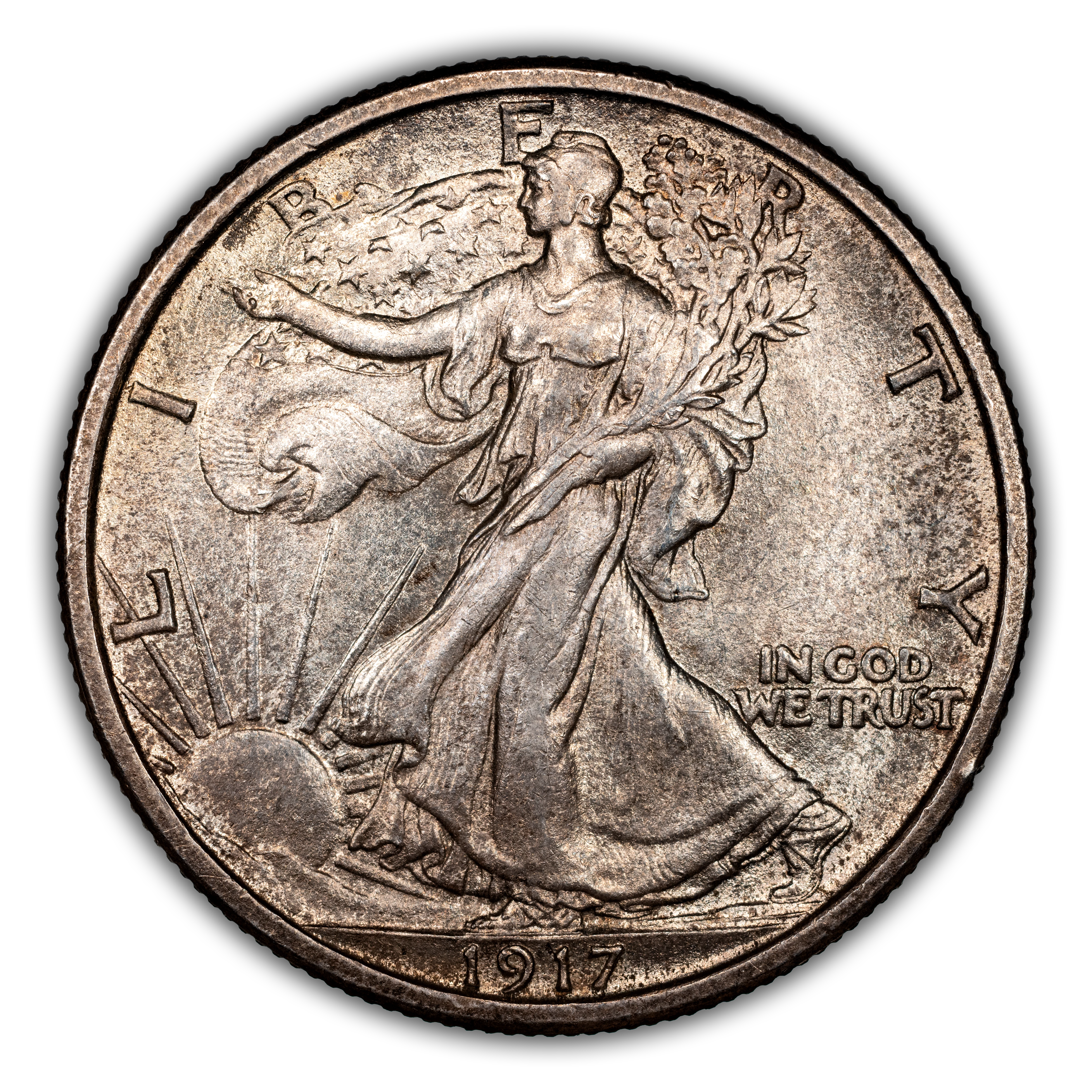 1917-D 50c Mintmark Reverse MS thumbnail 4