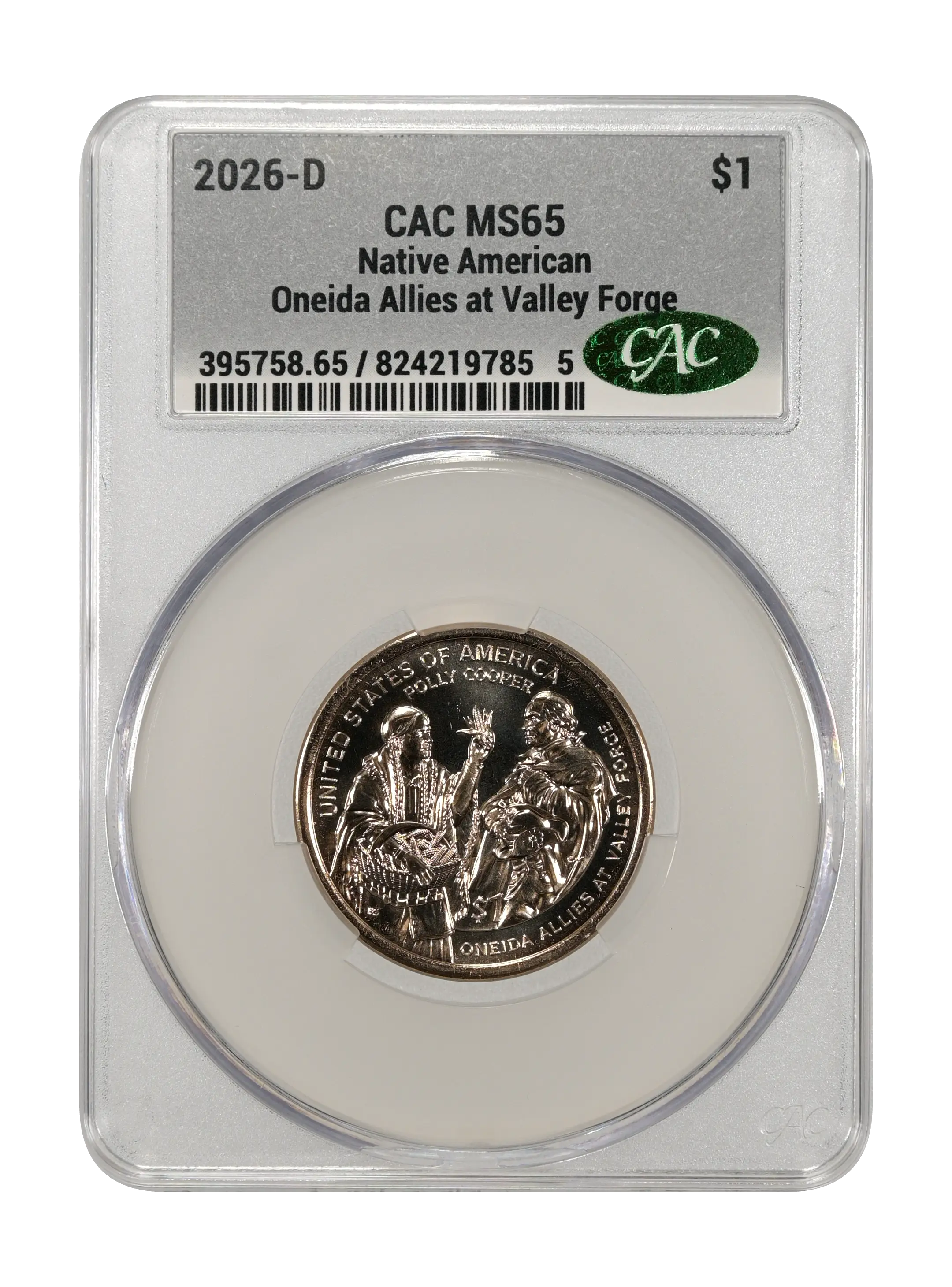 2026-D $1  Native American, Oneida Allies at Valley Forge MS thumbnail 8