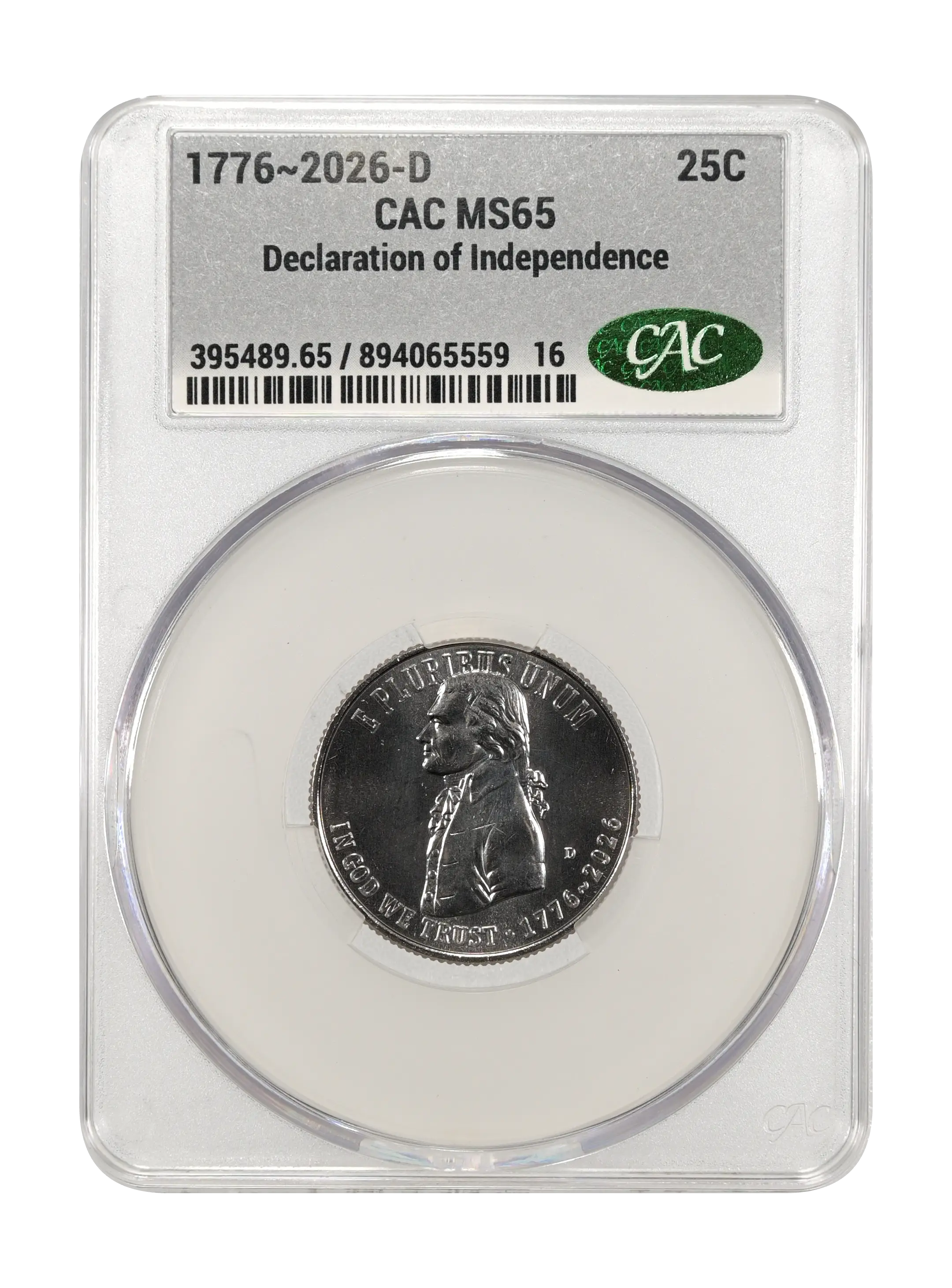 1776~2026-D 25c Declaration of Independence MS thumbnail 15