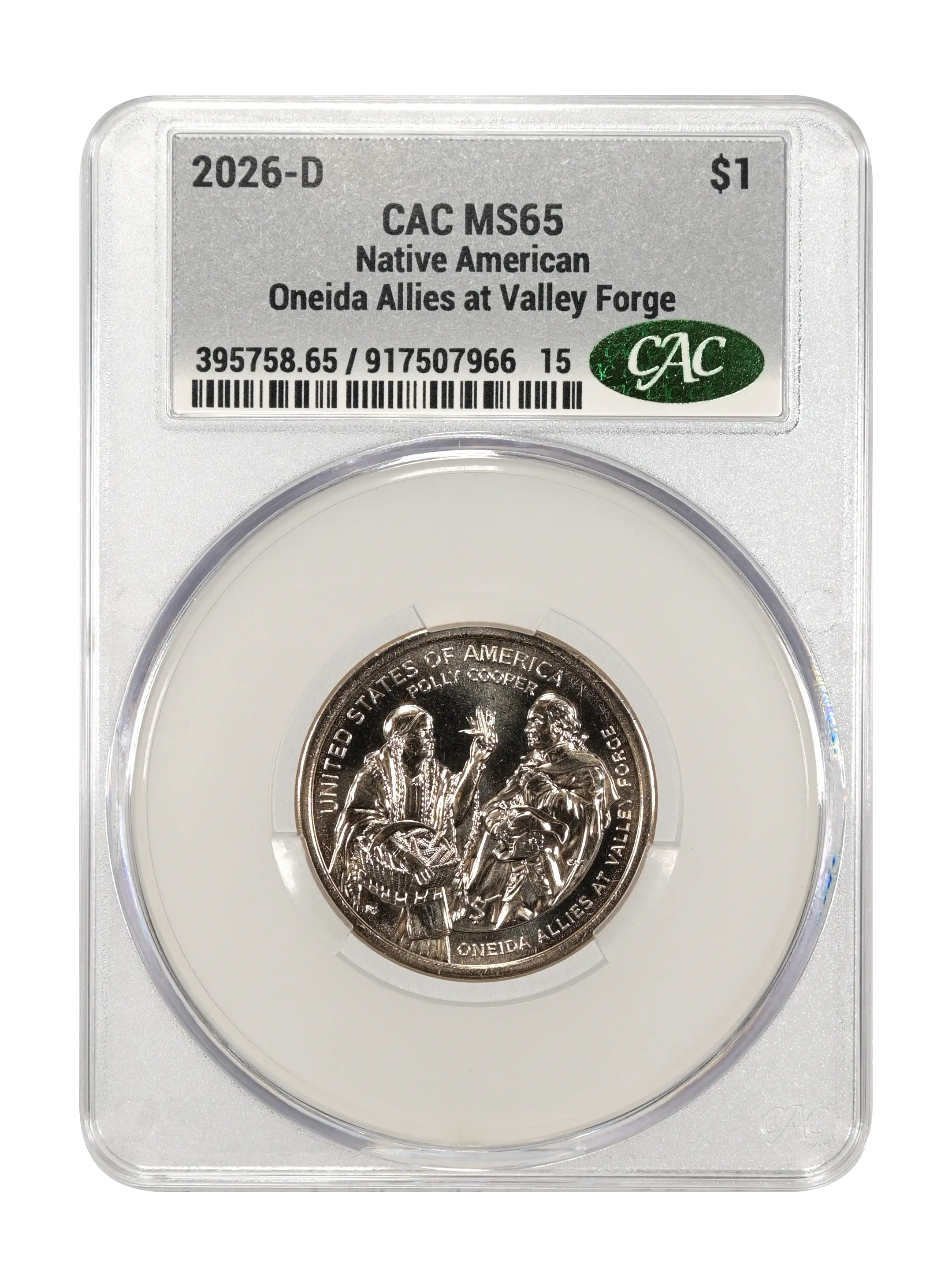 2026-D $1  Native American, Oneida Allies at Valley Forge MS thumbnail 9