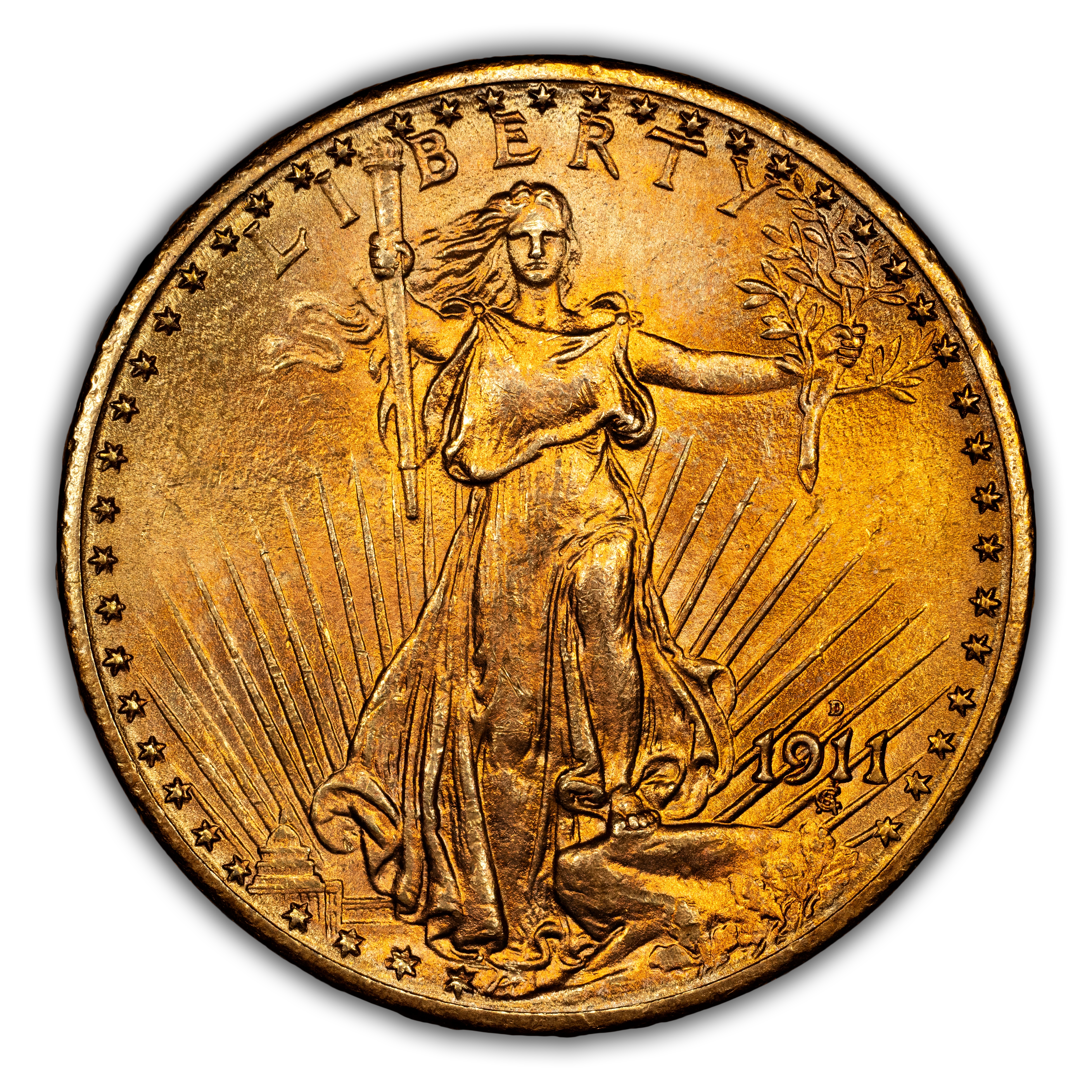 1911-D $20  MS thumbnail 4