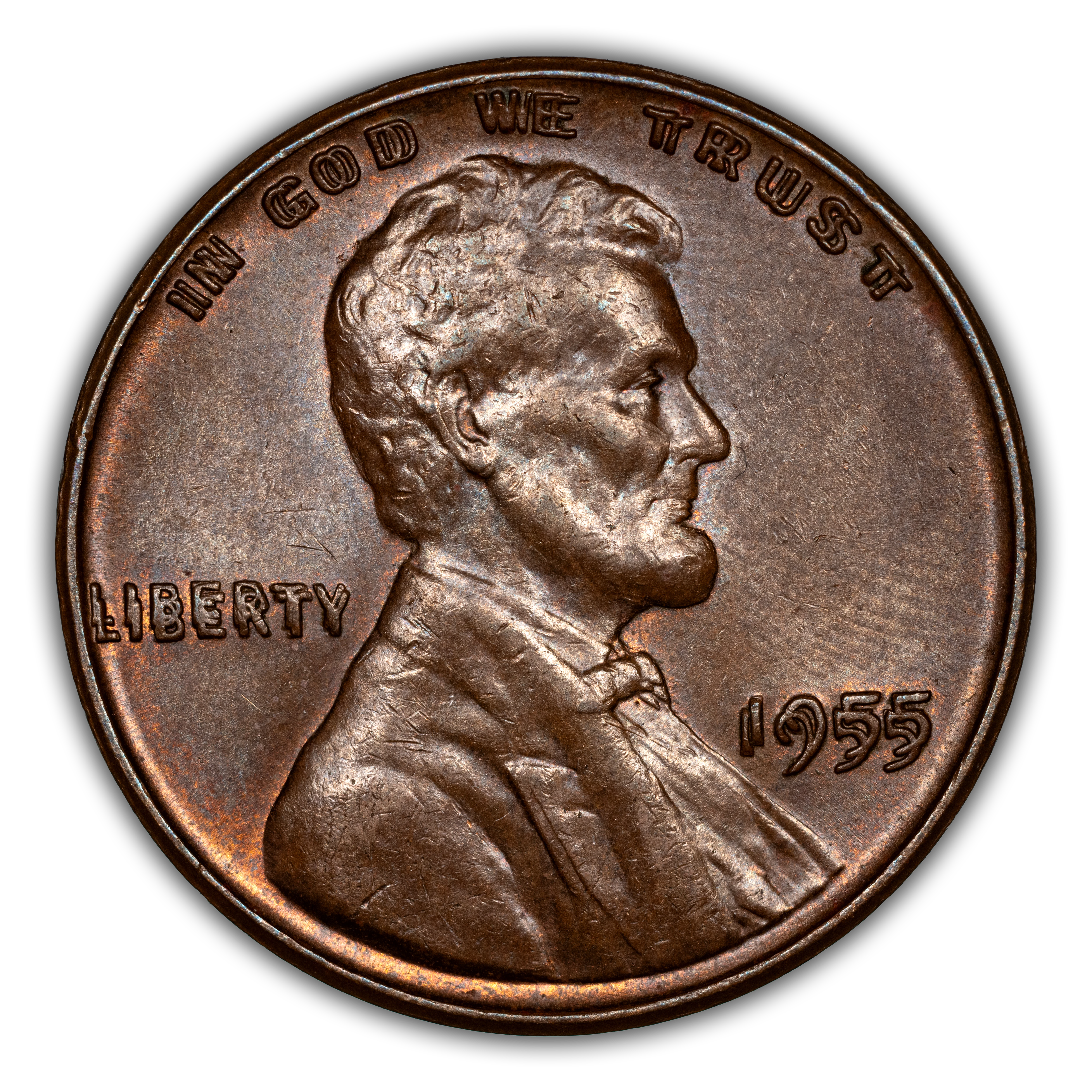 1955 1c Doubled Die Obverse MS BN thumbnail 8