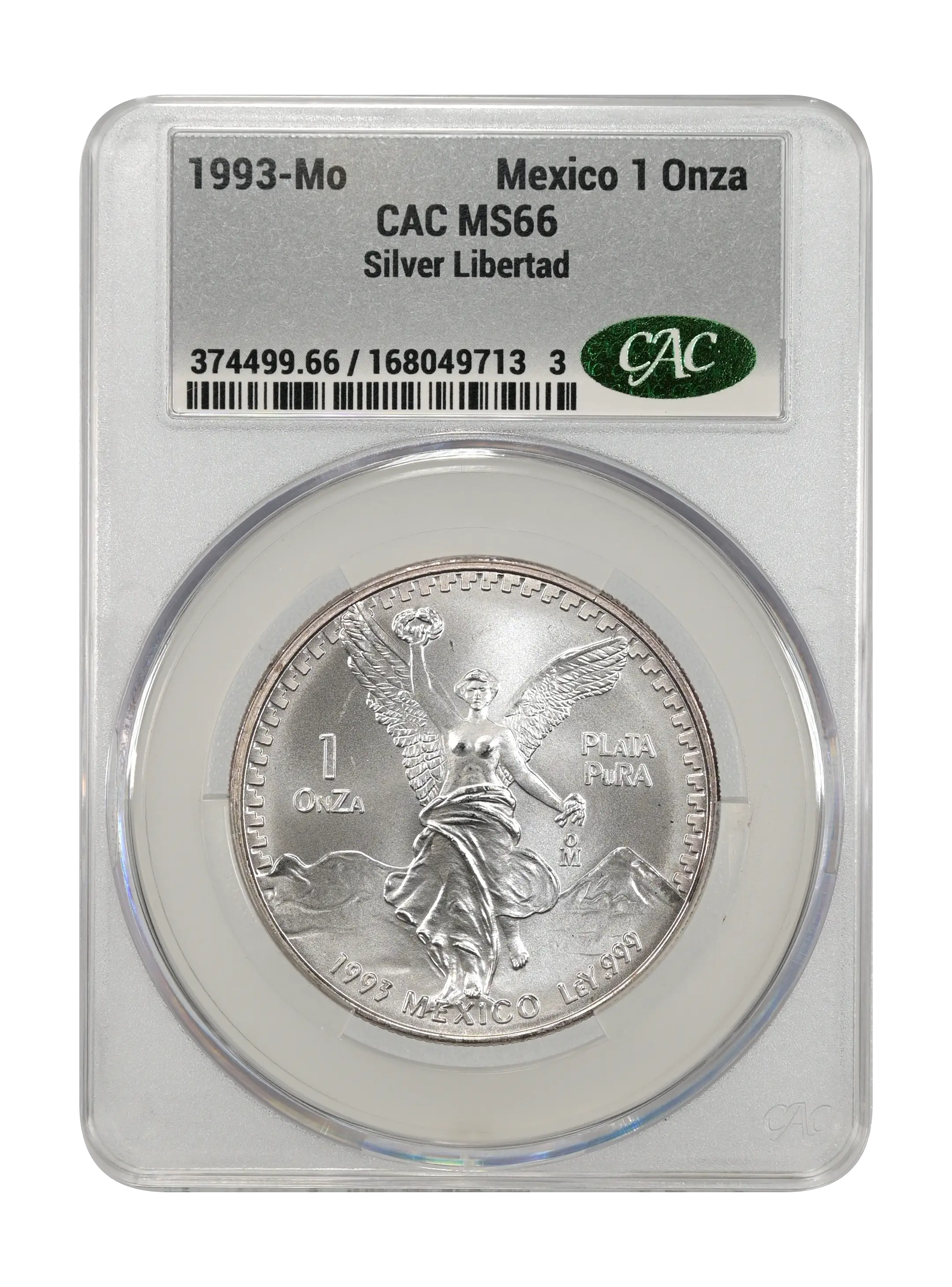 1993-Mo 1 Onza Libertad, Silver MS (KM-494.3) thumbnail 12