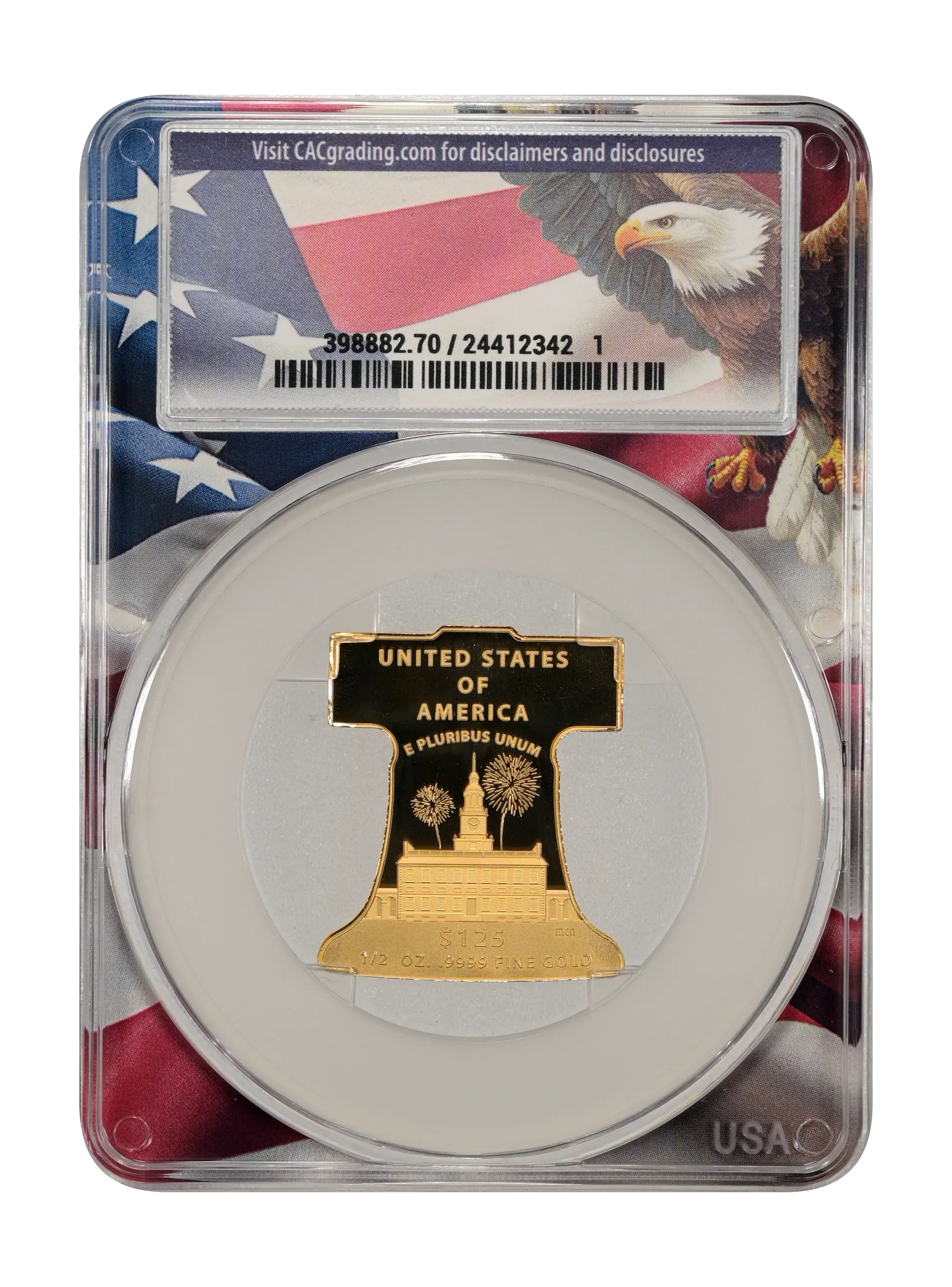 2026-P $125 1/2oz Gold, Freedom Ringing, Liberty Bell PR DCAM thumbnail 18