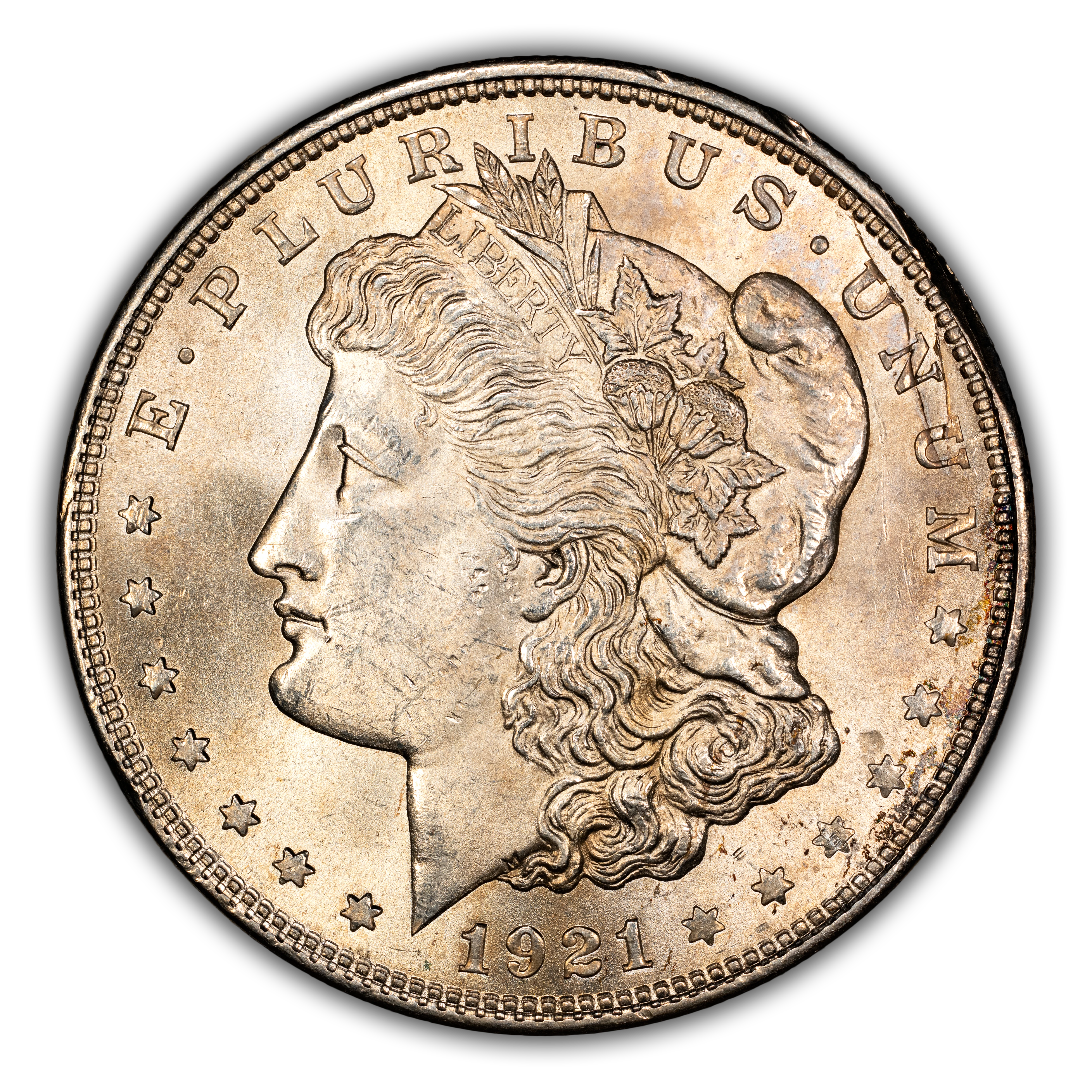 1921 $1  Morgan, Meteor Die Gouges, VAM-3i MS thumbnail 9