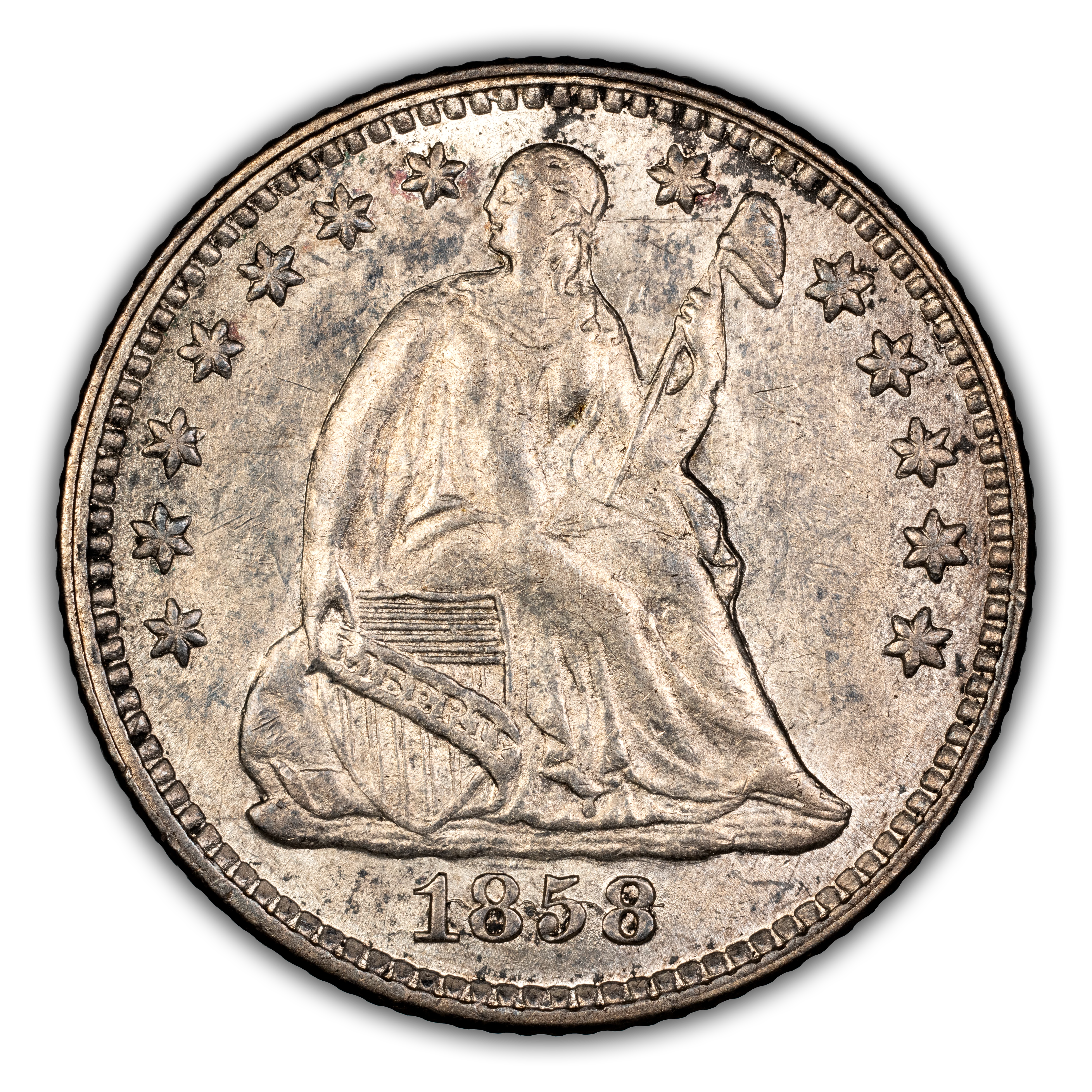 1858 H10c Over Inverted Date MS thumbnail 3