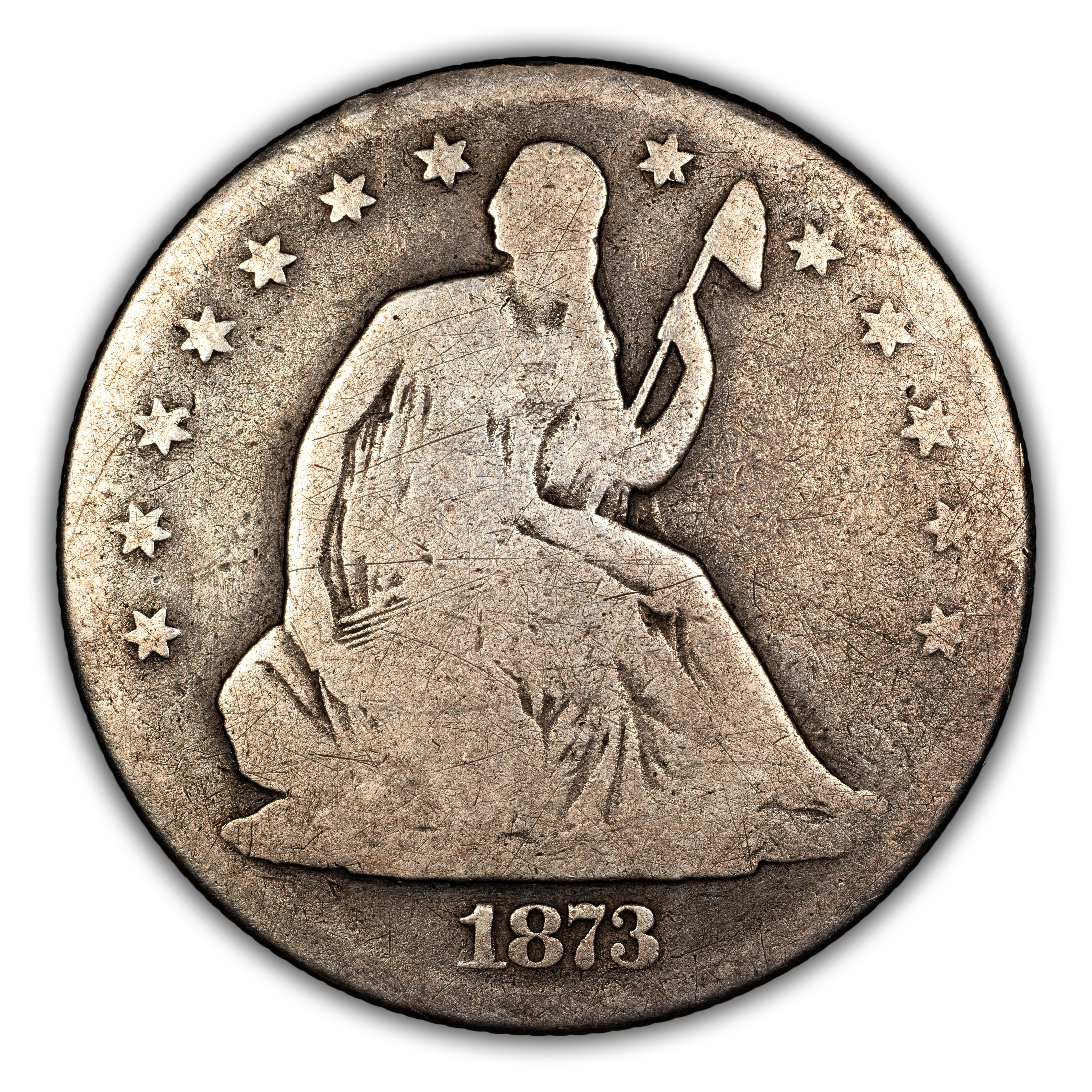 1873 50c No Arrows, Open 3 MS thumbnail 3