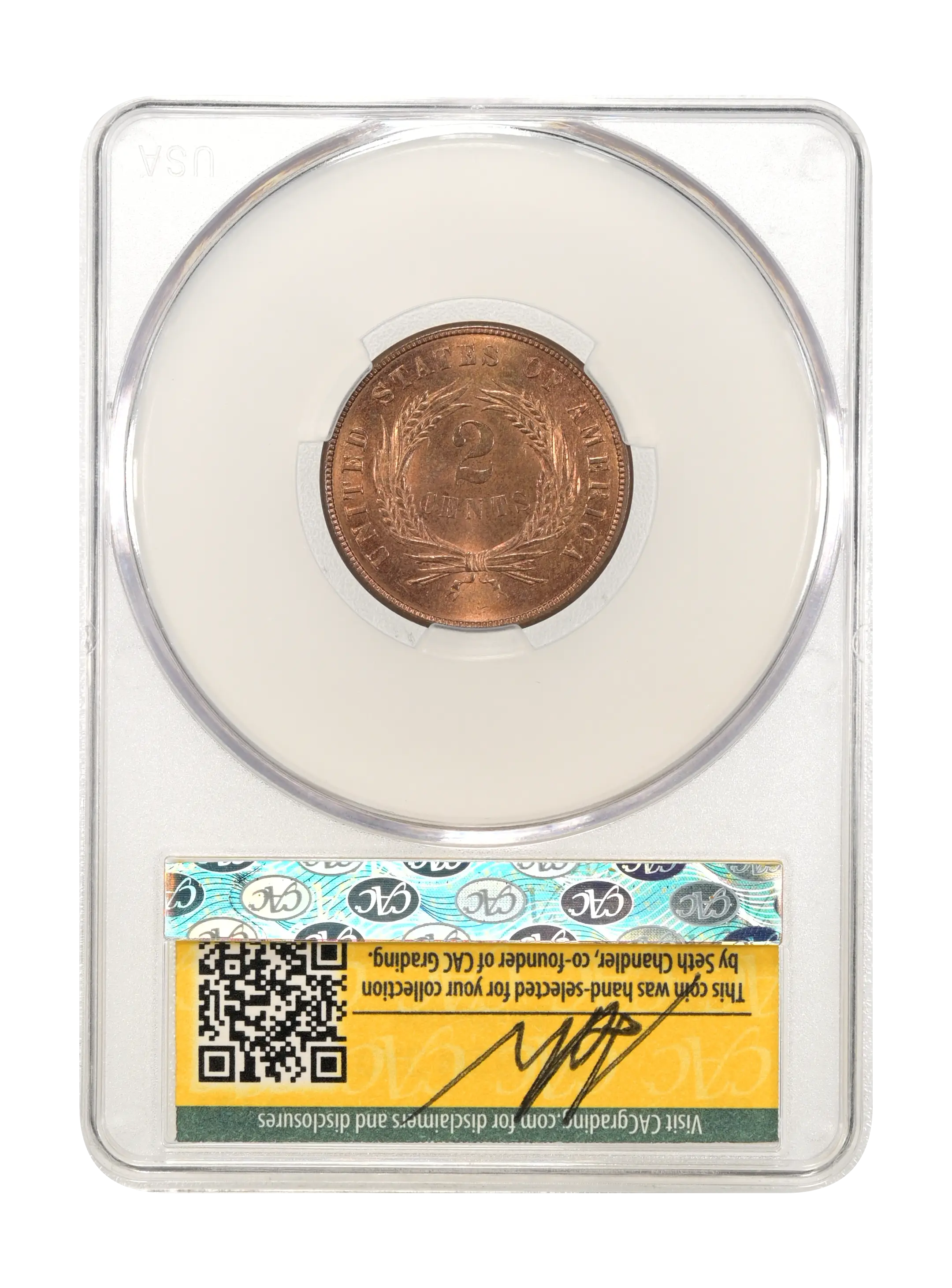 1871 2c Repunched Date, FS-301 MS RD MS66 RD CAC thumbnail 22