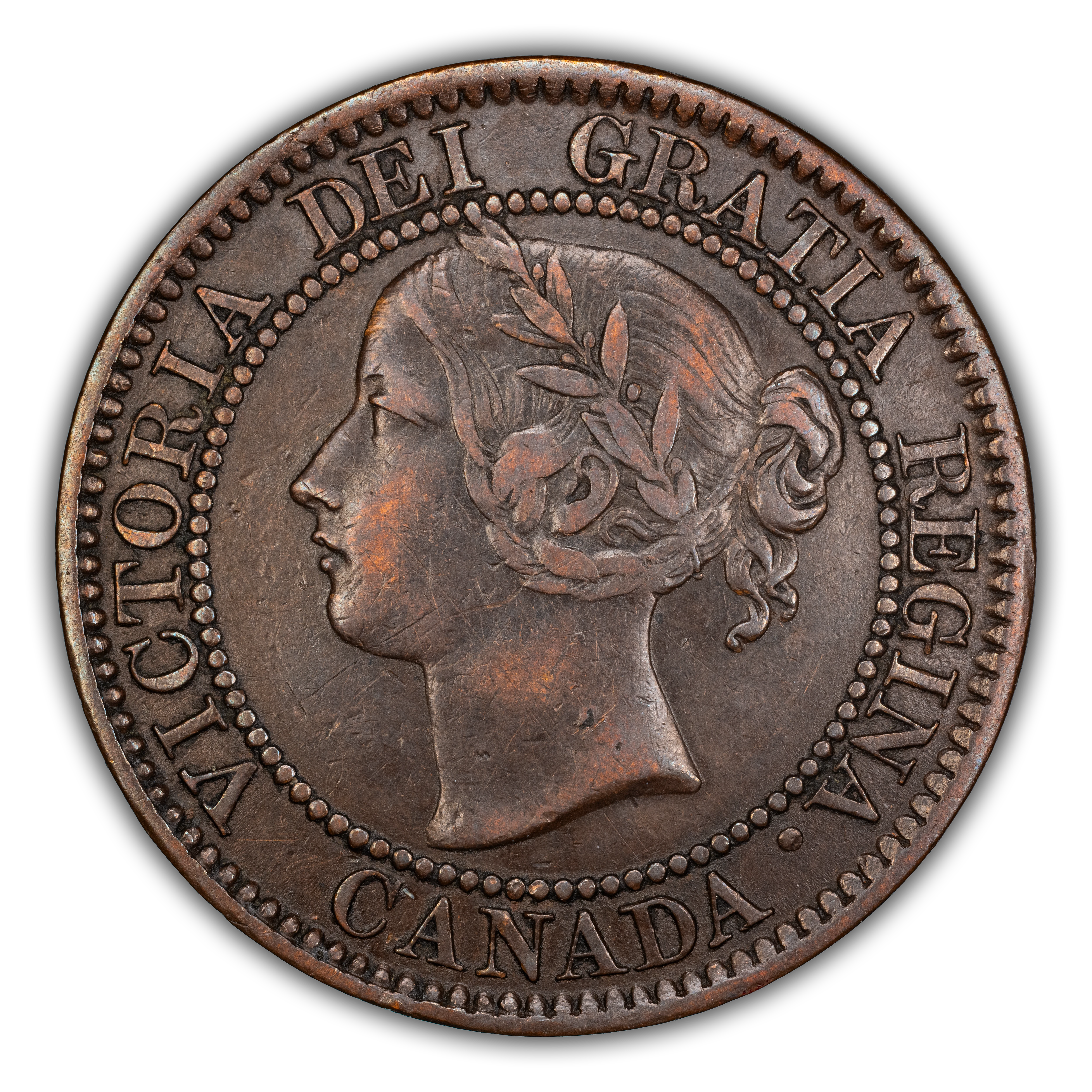 1859/8 1c Province of Canada, Medal Alignment, Wide 9 MS BN
