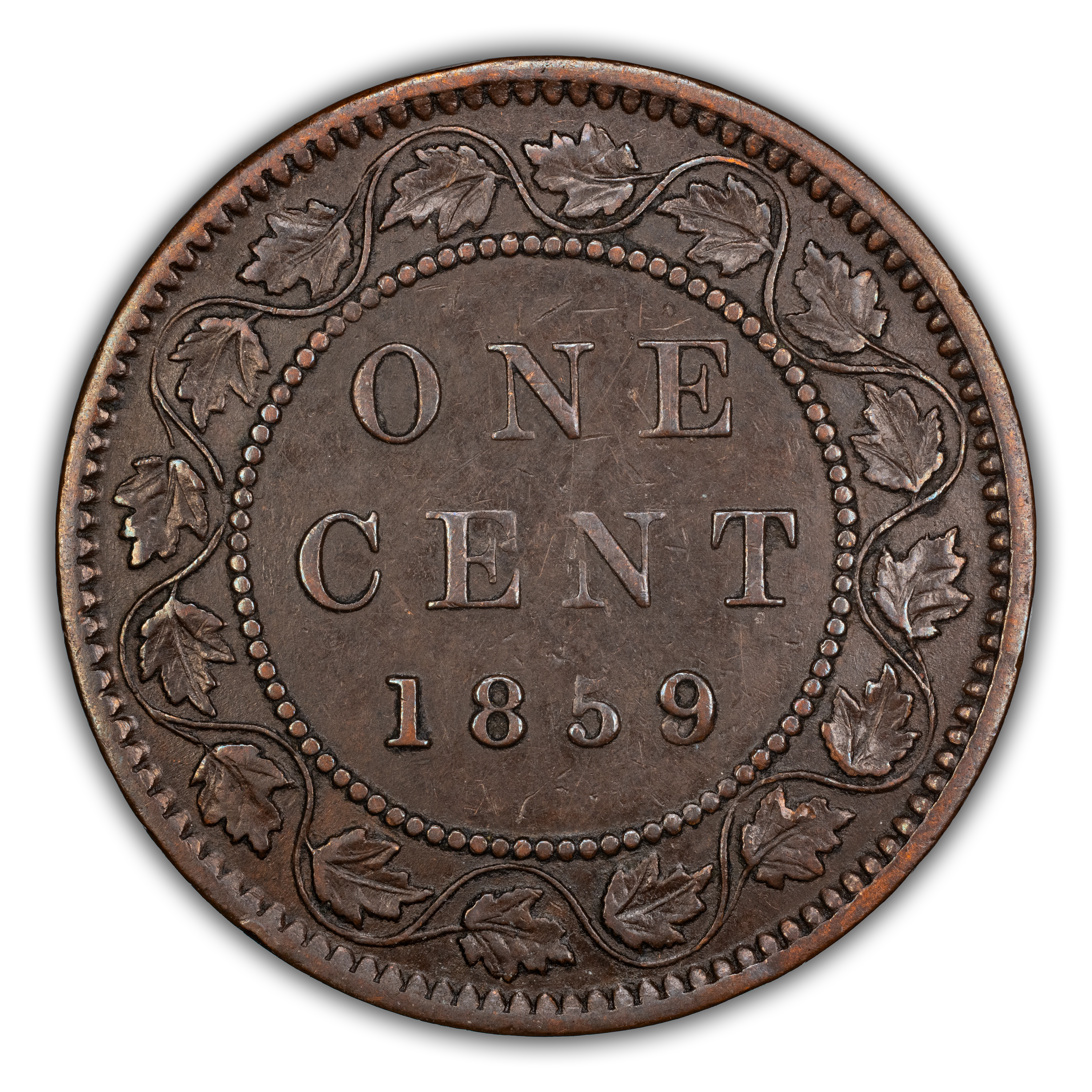 1859/8 1c Province of Canada, Medal Alignment, Wide 9 MS BN thumbnail 5