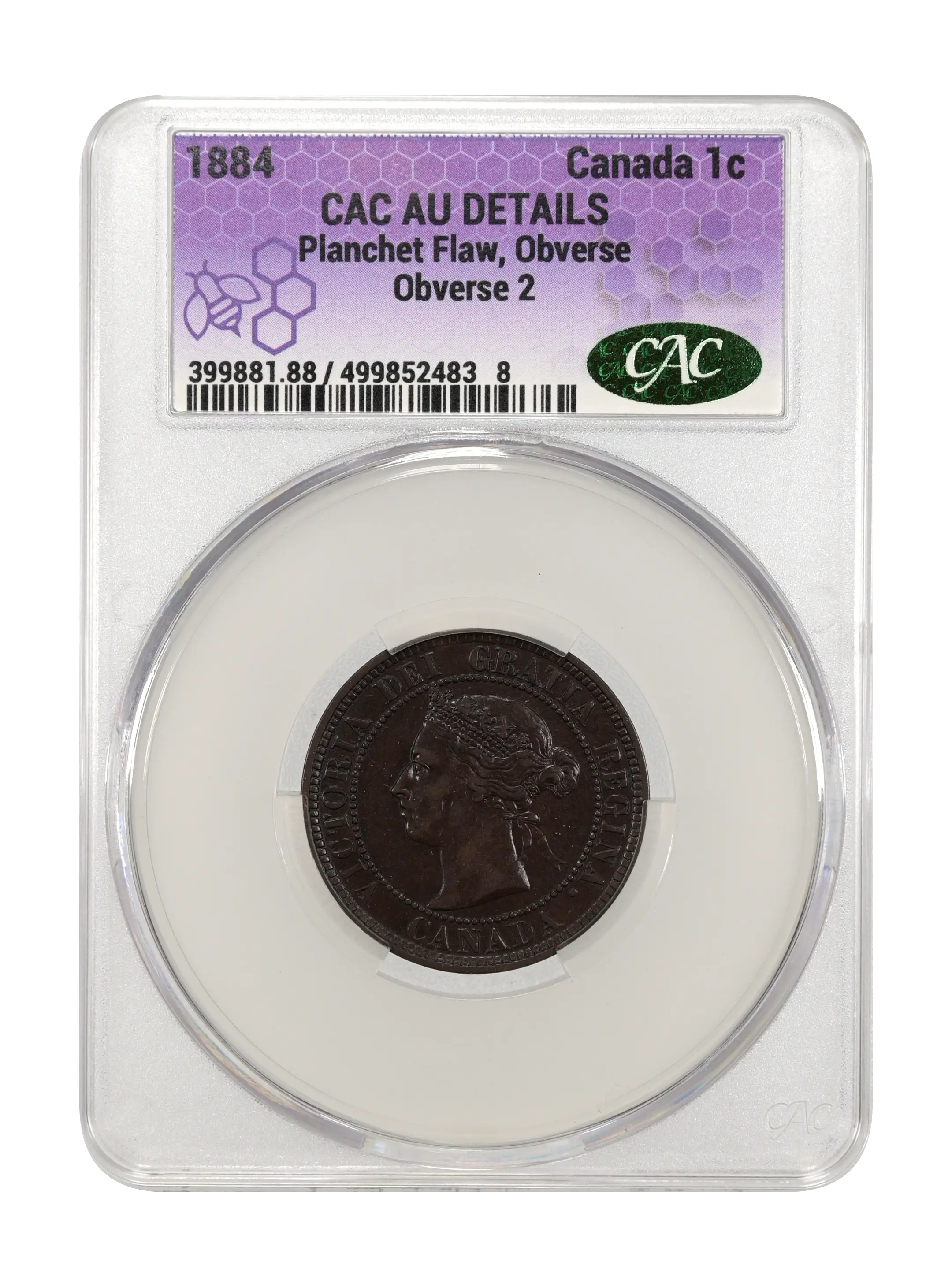 1884 1c Obverse 2 MS BN thumbnail 3