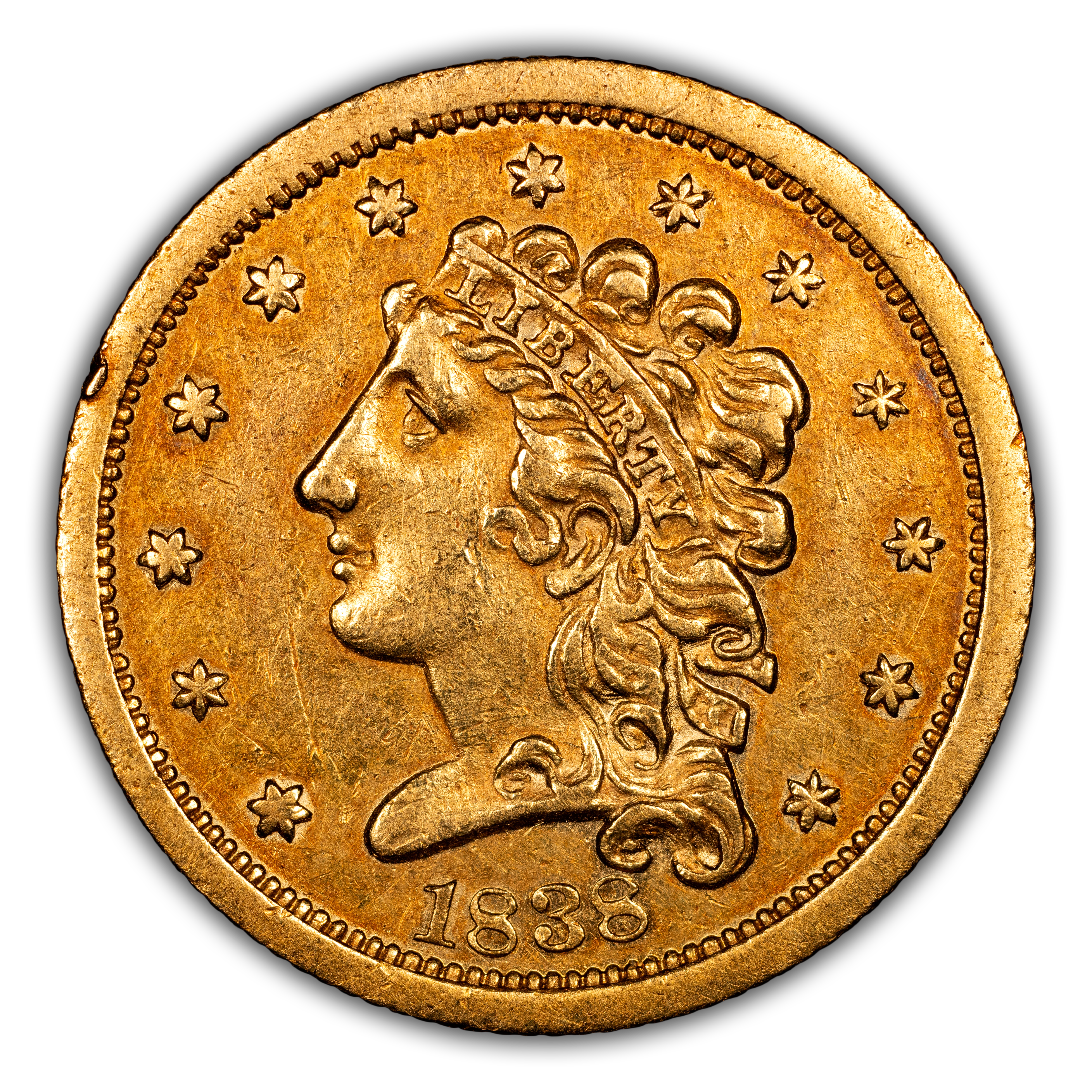 1838 $2 1/2 MS