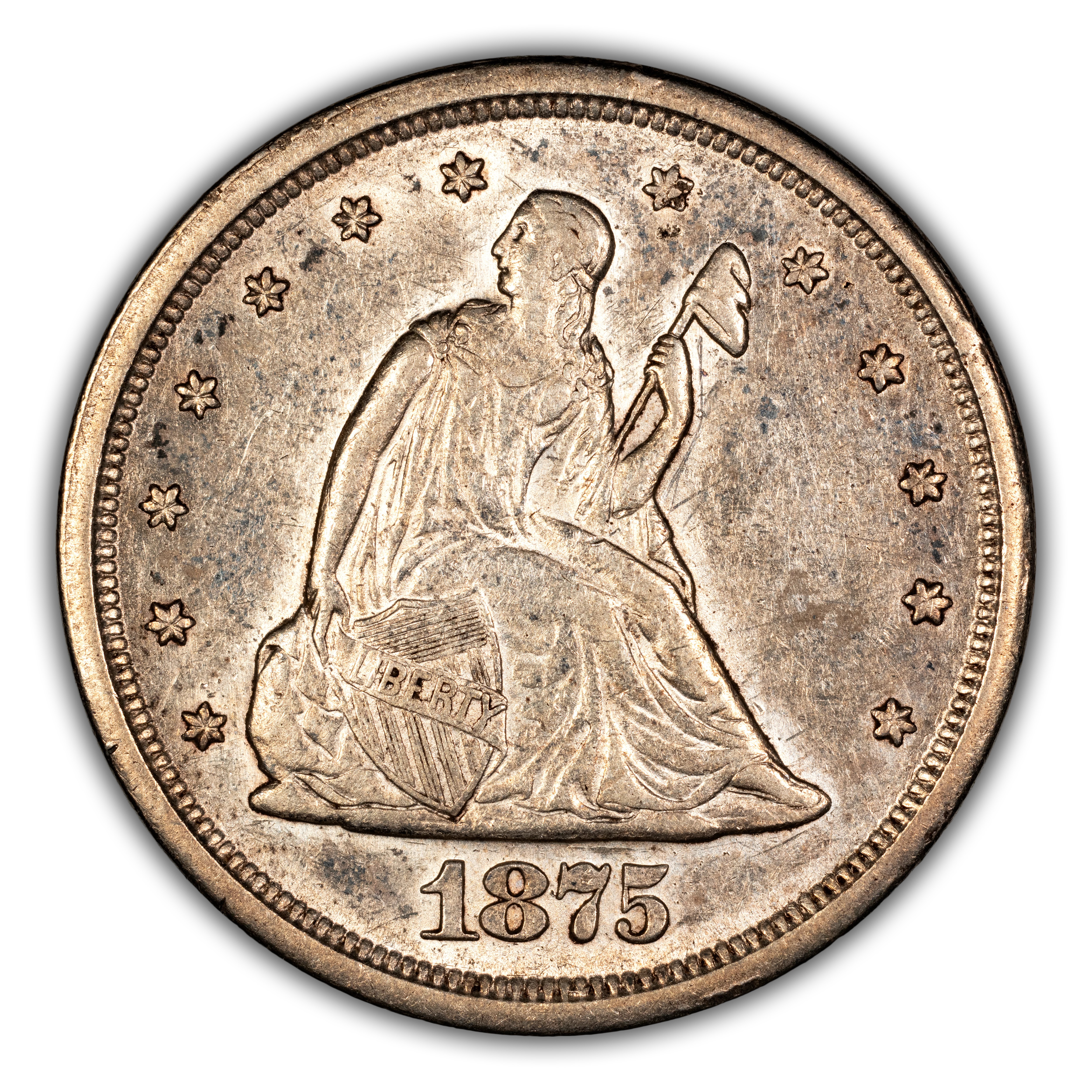 Twenty-Cent Piece Set 20c Seated Liberty, no 1876-CC, 4 Coins MS thumbnail 16