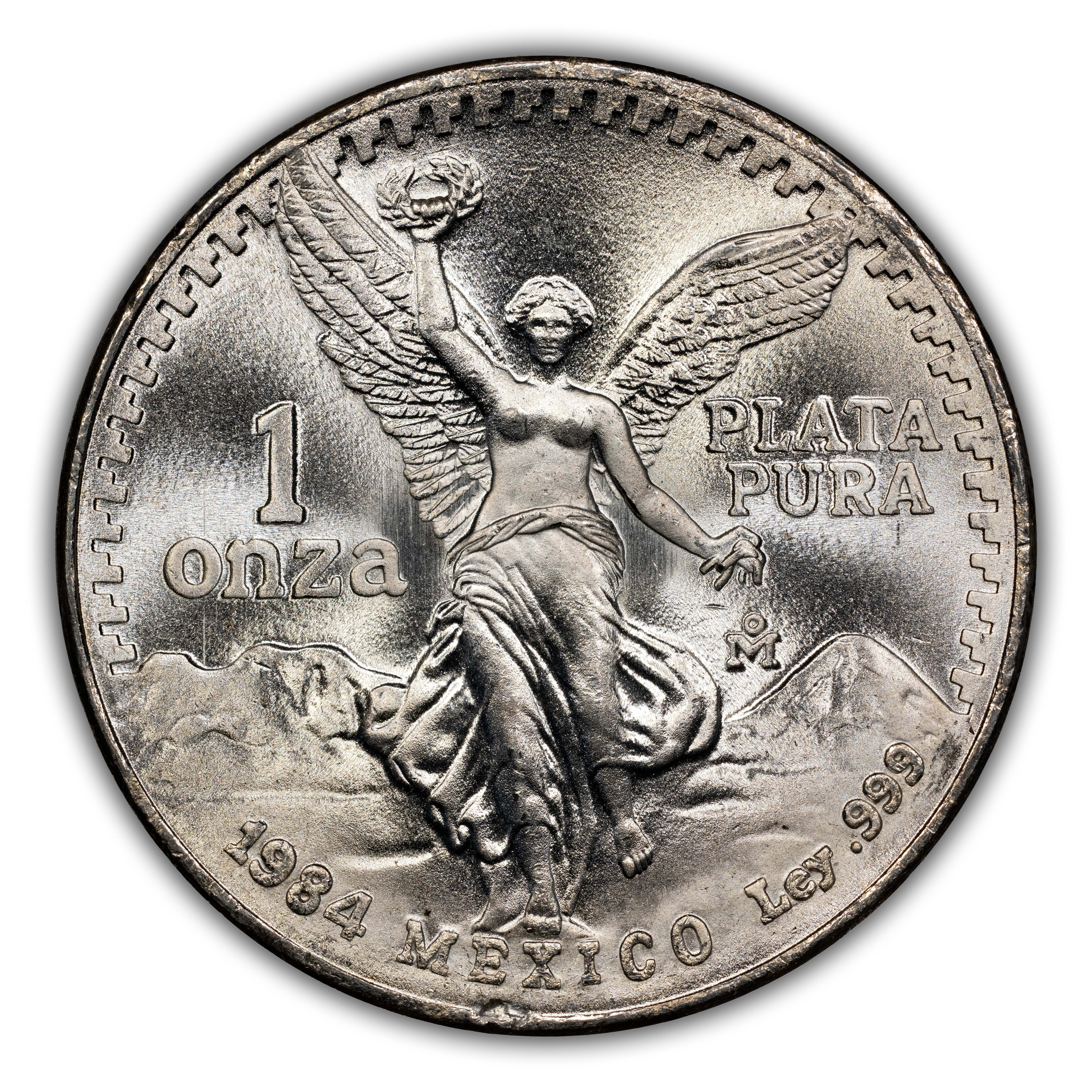 1984-Mo 1 Onza Libertad, Silver MS