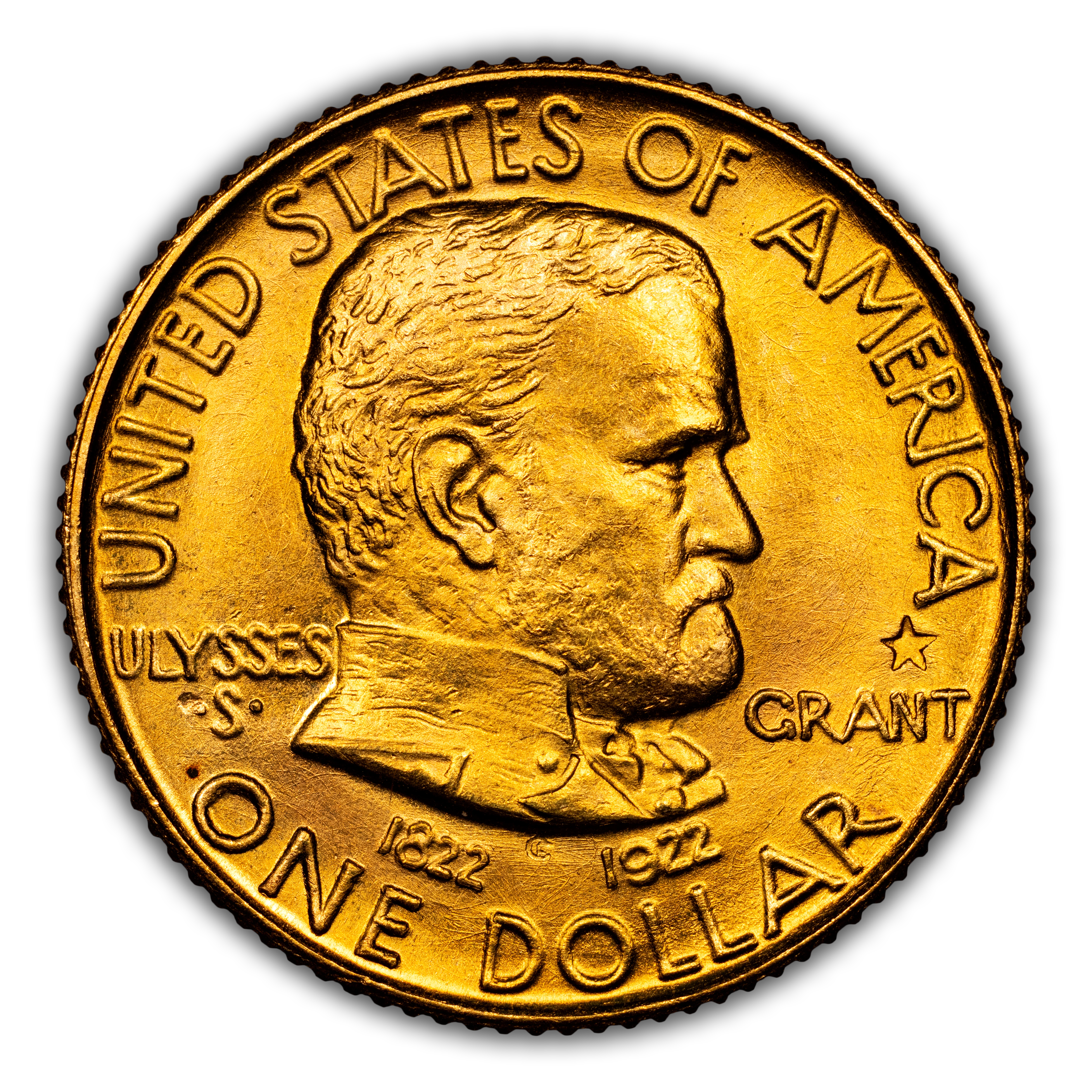 1922 G$1 Grant Memorial, with Star MS thumbnail 3