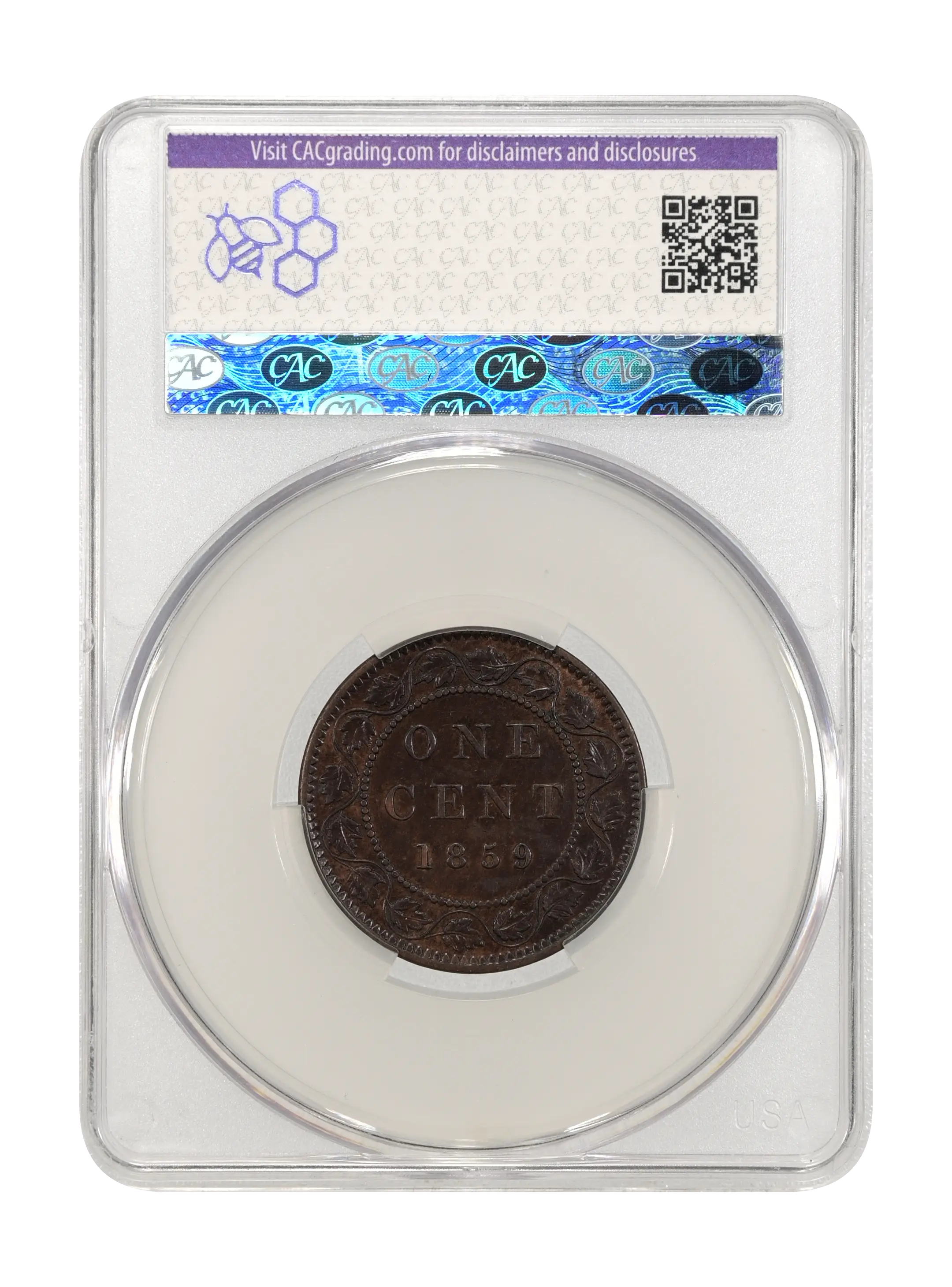 1859 1c Province of Canada, Narrow 9, DP-2 MS BN thumbnail 10